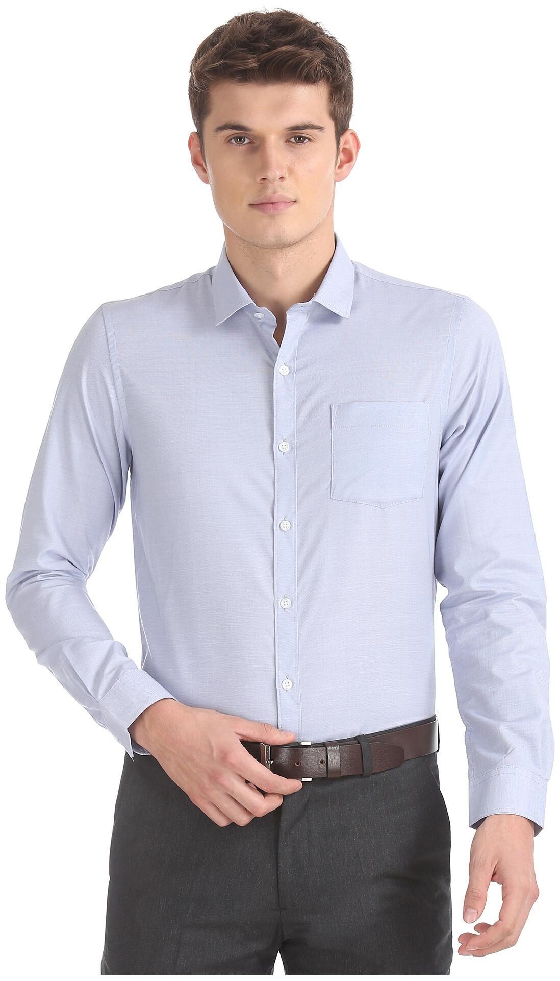 

Excalibur Men Regular fit Formal Shirt - Blue