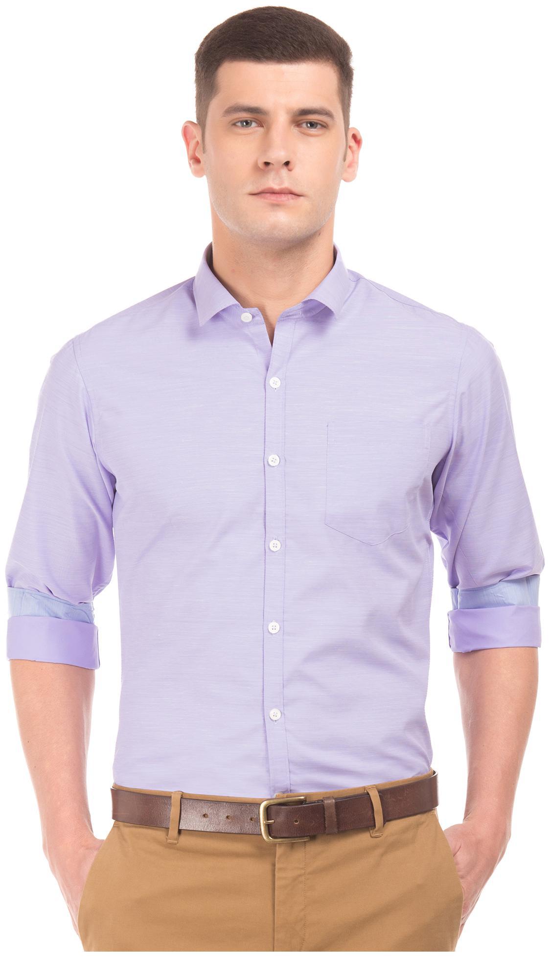 

Excalibur Men Slim fit Formal Shirt - Purple