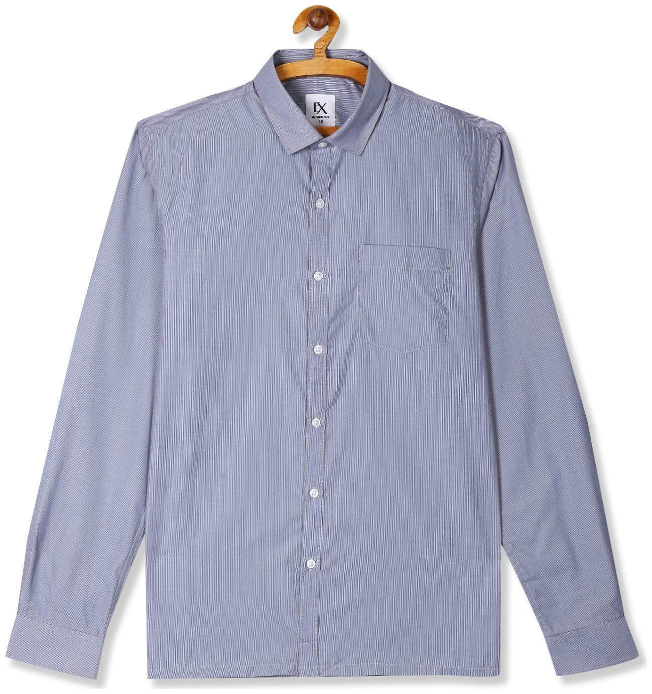 

Excalibur Men Regular fit Formal Shirt - Grey