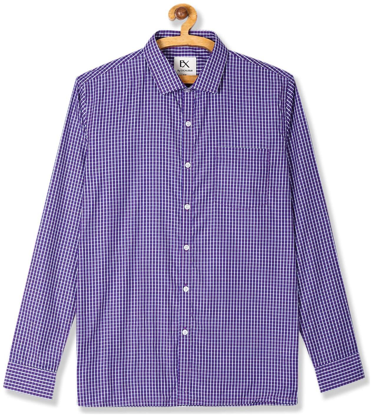 

Excalibur Men Regular fit Formal Shirt - Purple