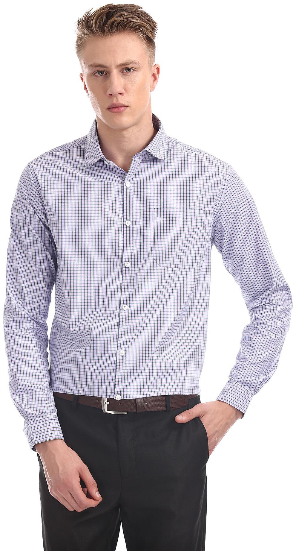

Excalibur Men Regular fit Formal Shirt - Purple