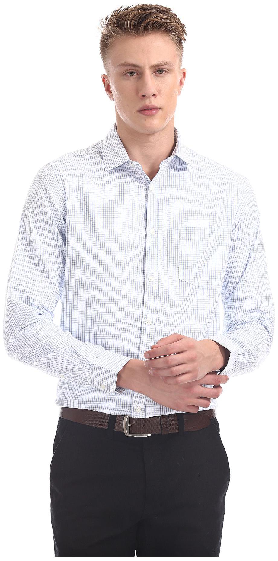 

Excalibur Men Regular fit Formal Shirt - Blue