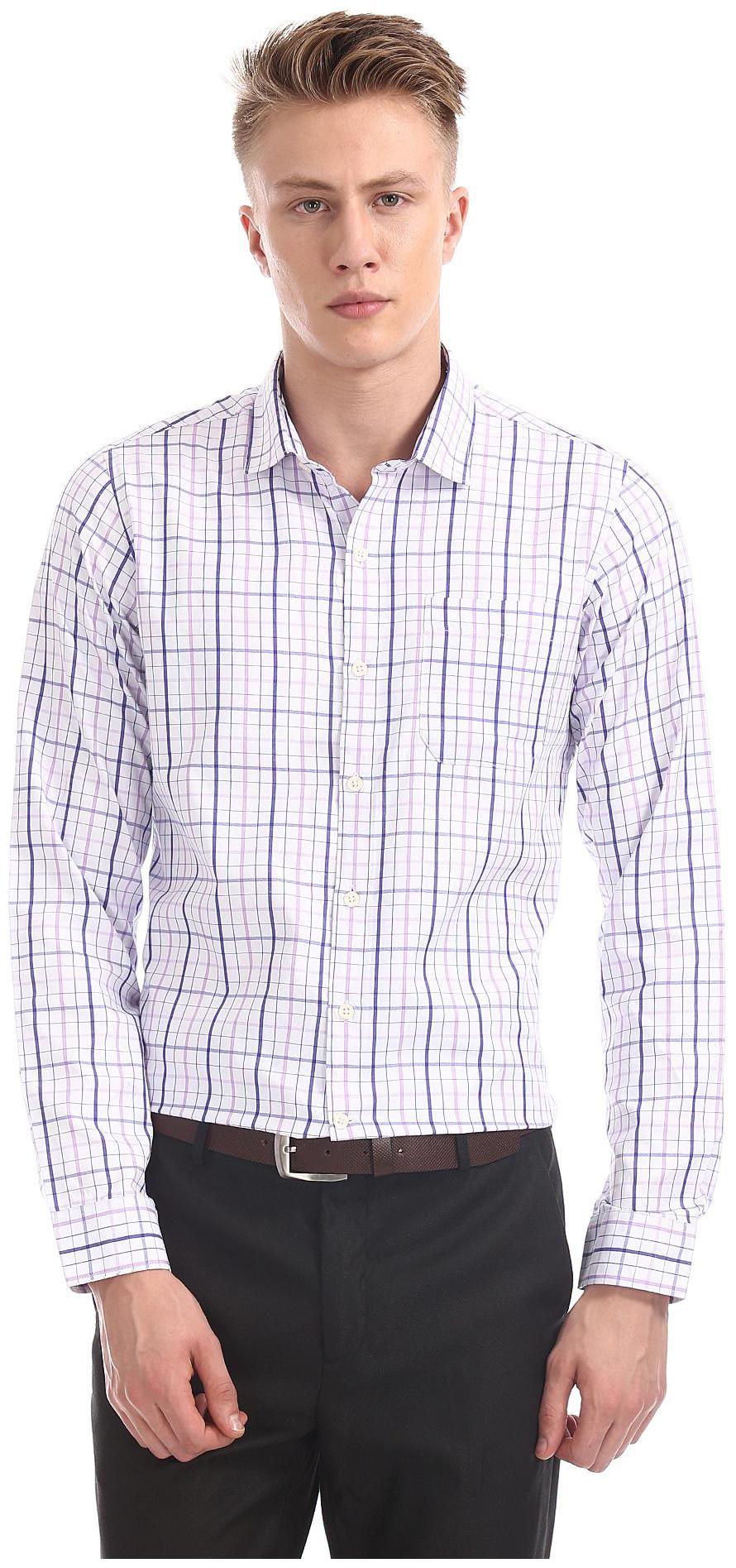 

Excalibur Men Slim fit Formal Shirt - White