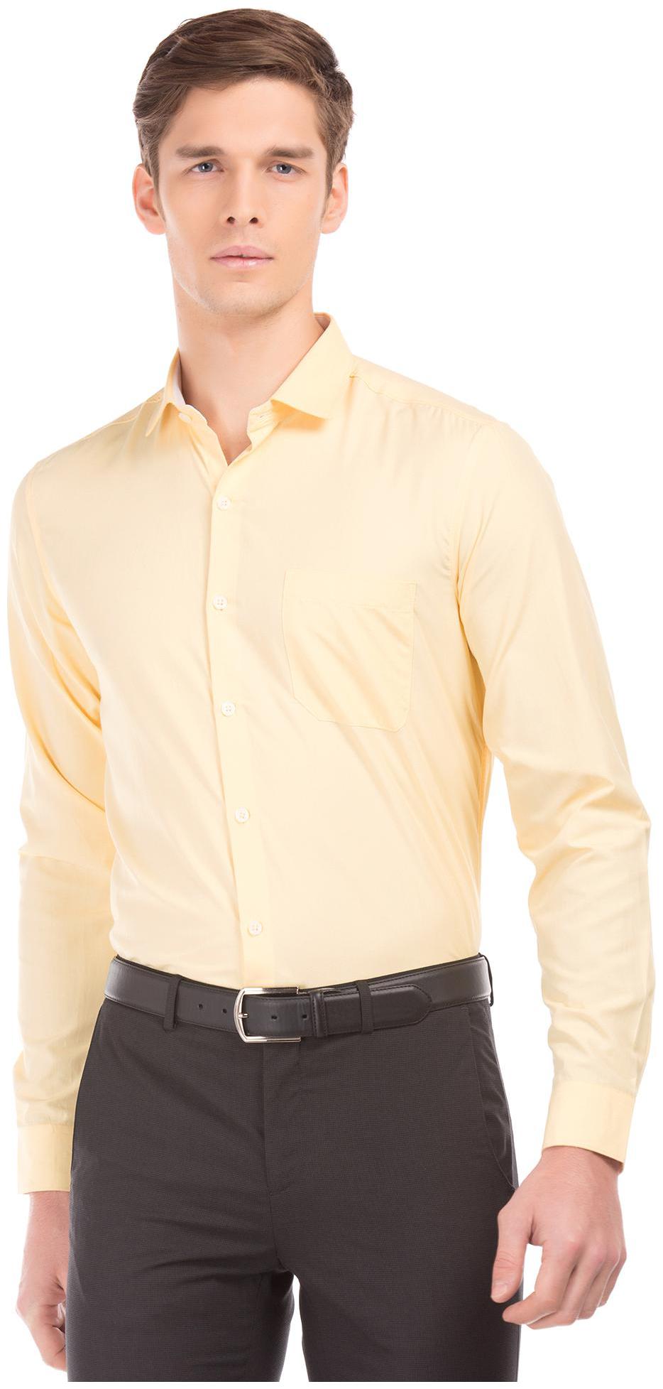 

Excalibur Men Regular fit Formal Shirt - Yellow