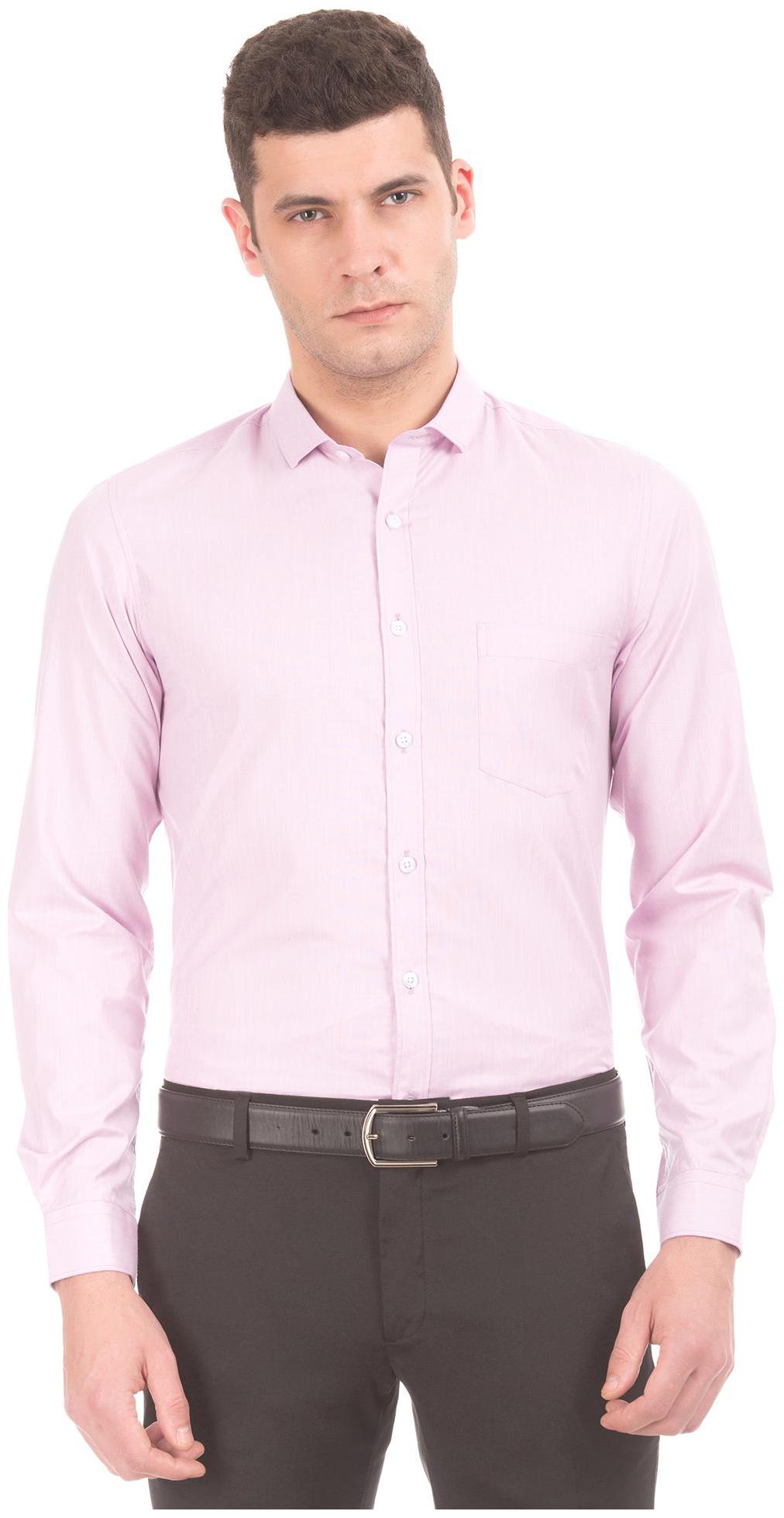 

Excalibur Men Slim fit Formal Shirt - Pink