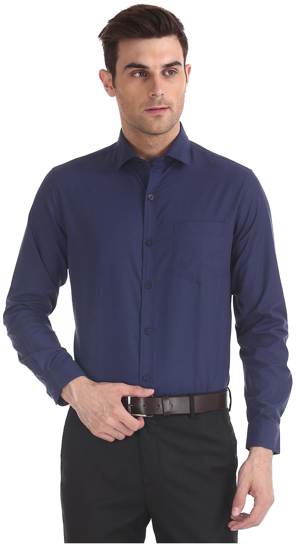 

Excalibur Men Regular fit Formal Shirt - Blue