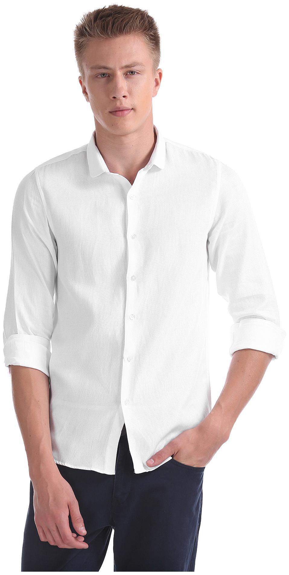 

Excalibur Men Super slim fit Formal Shirt - White