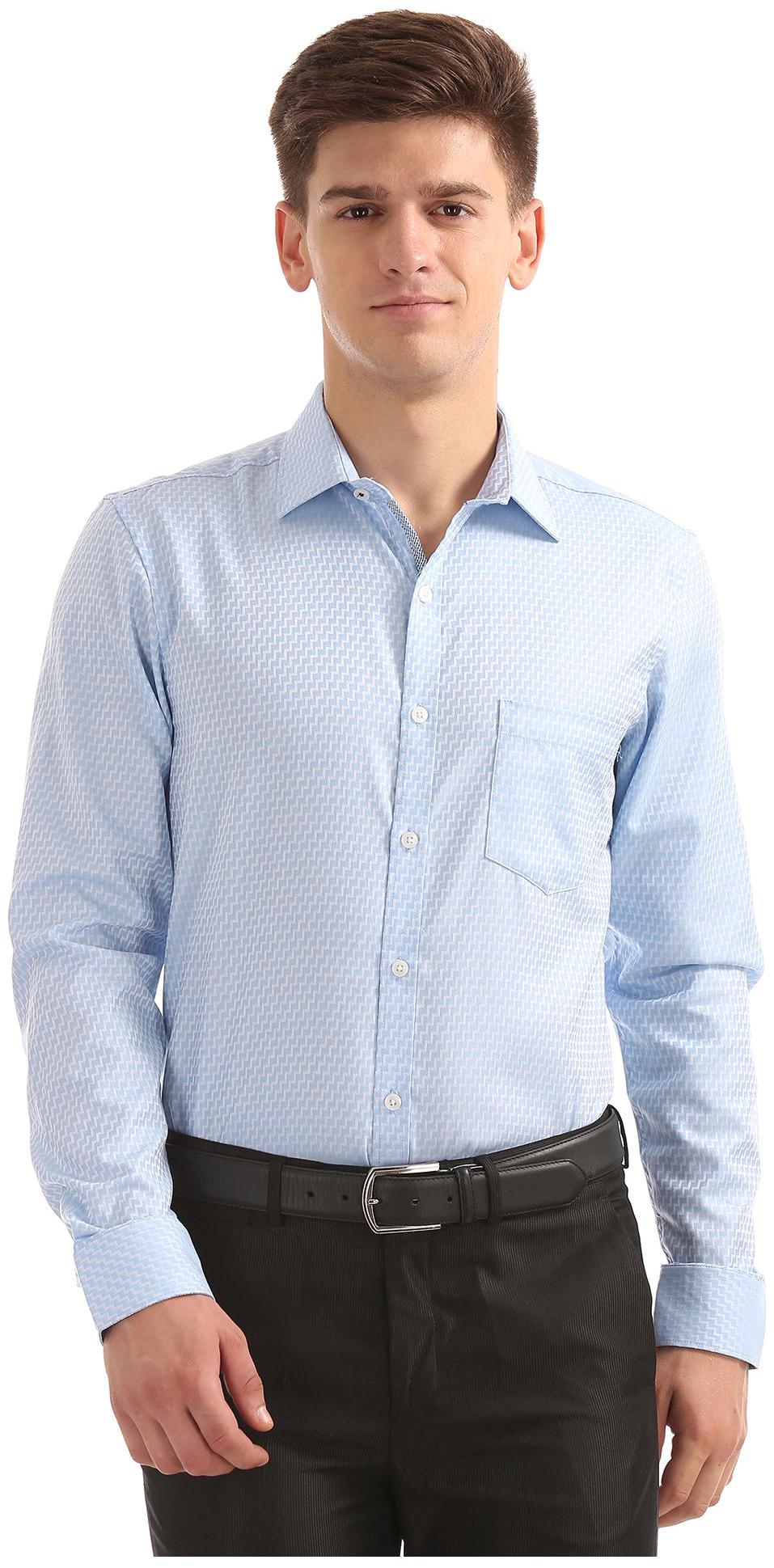 

Excalibur Men Slim fit Formal Shirt - Blue