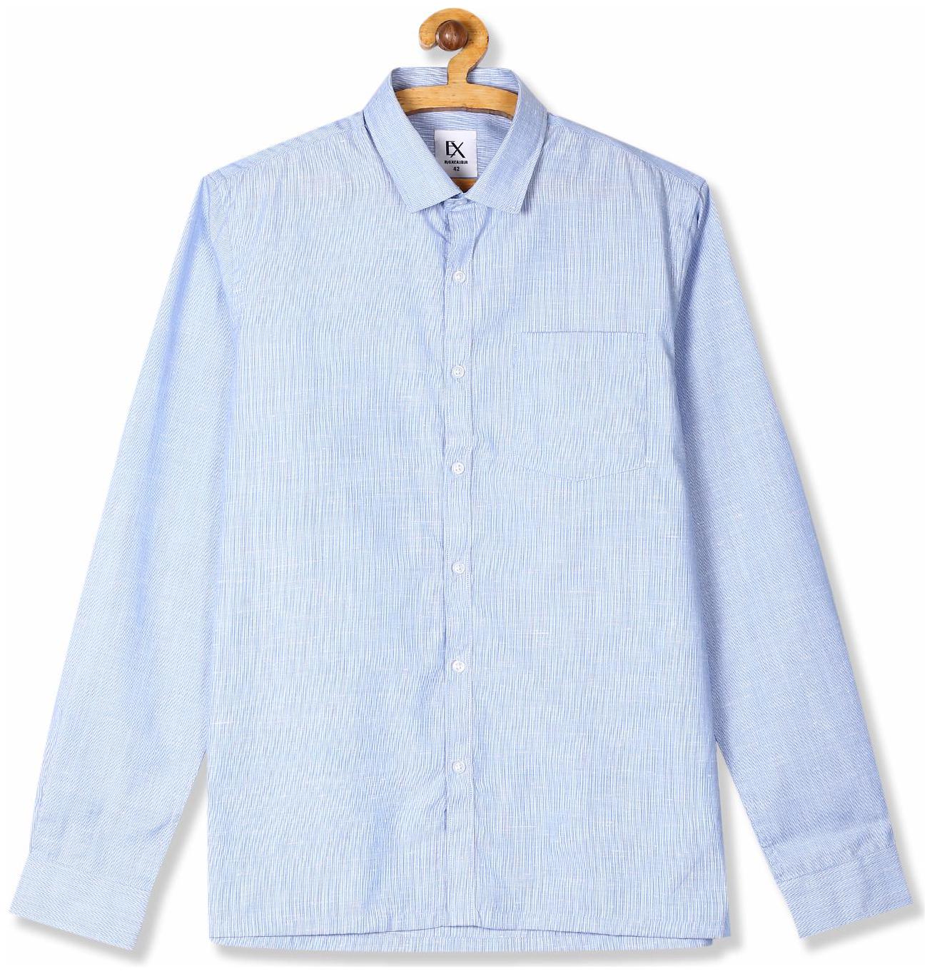 

Excalibur Men Regular fit Formal Shirt - Blue
