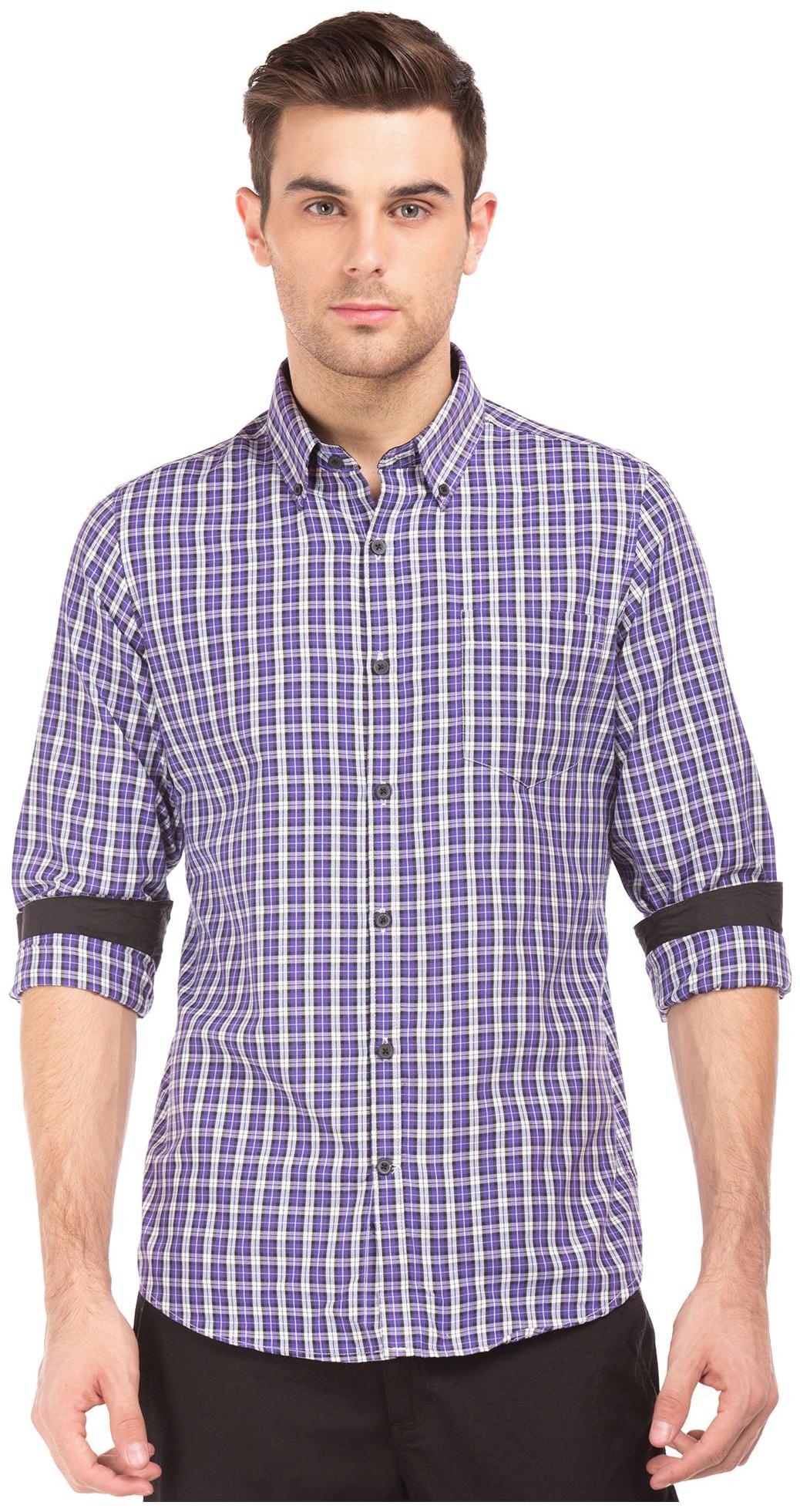 

Excalibur Men Slim fit Formal Shirt - Purple