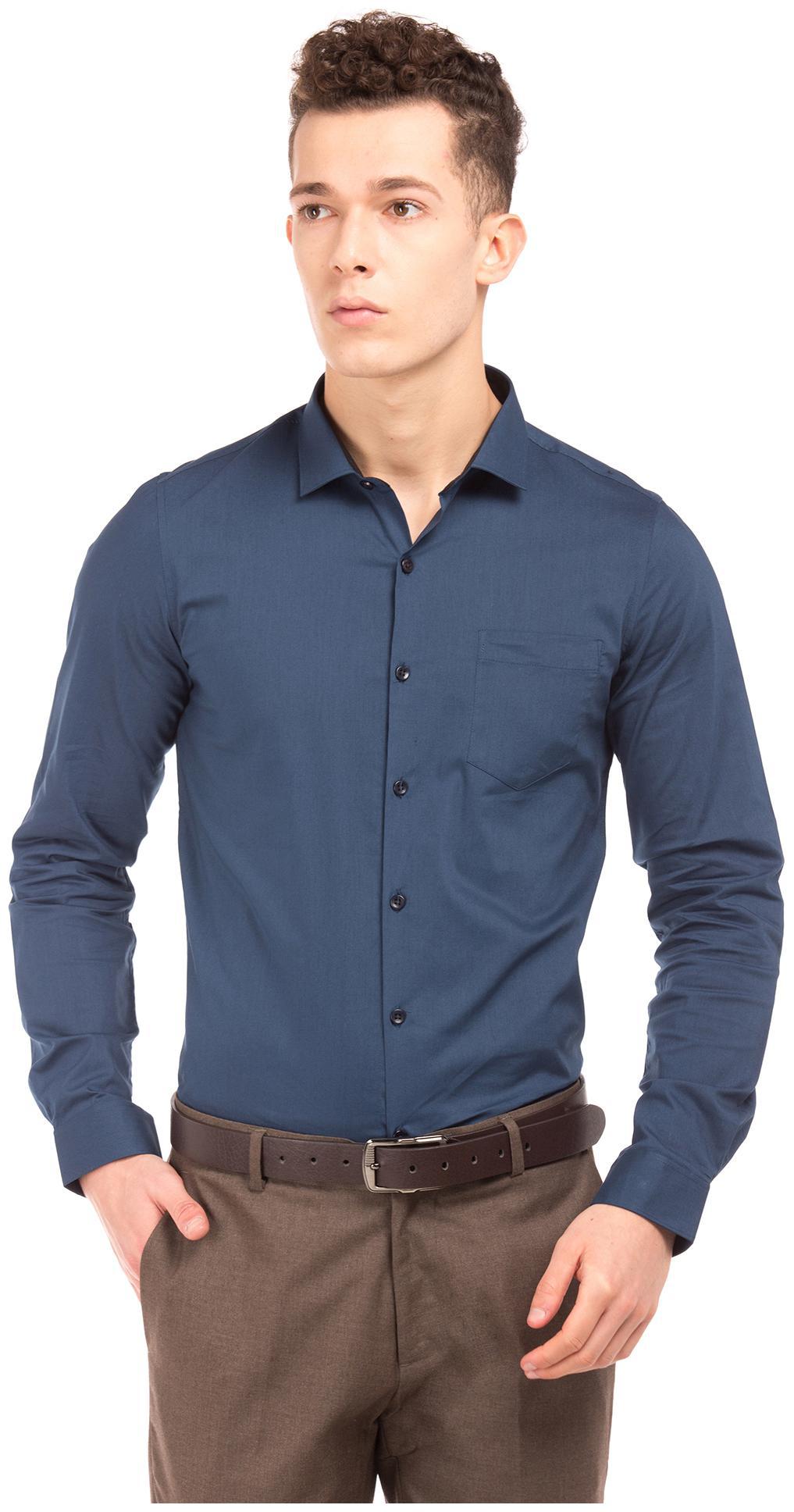 

Excalibur Men Super slim fit Formal Shirt - Blue