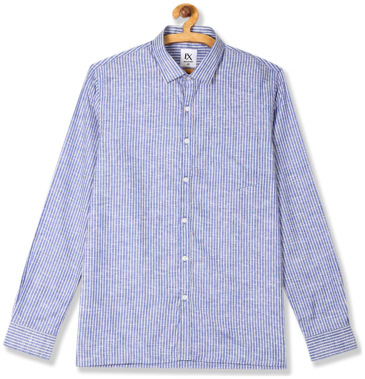 

Excalibur Men Regular fit Formal Shirt - Blue