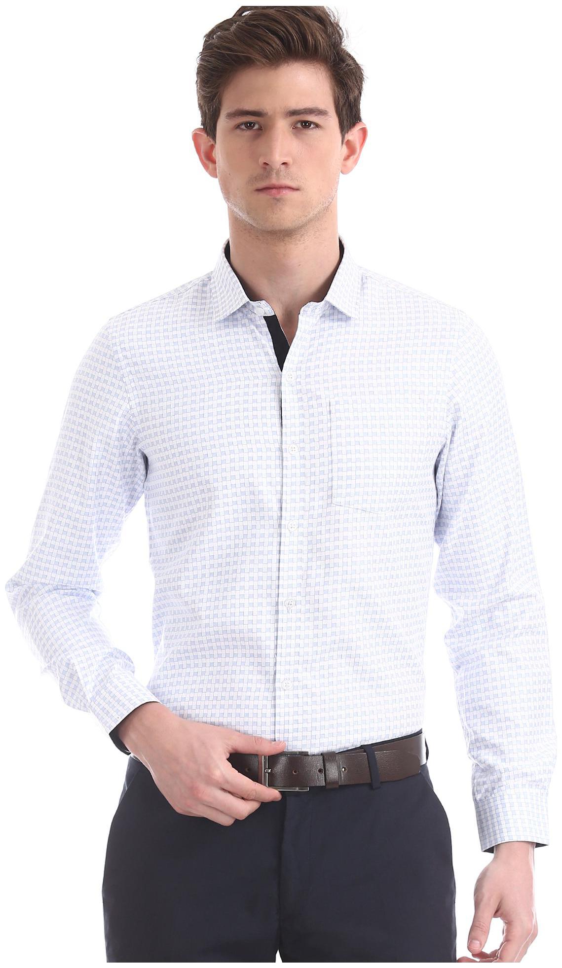 

Excalibur Men Slim fit Formal Shirt - White