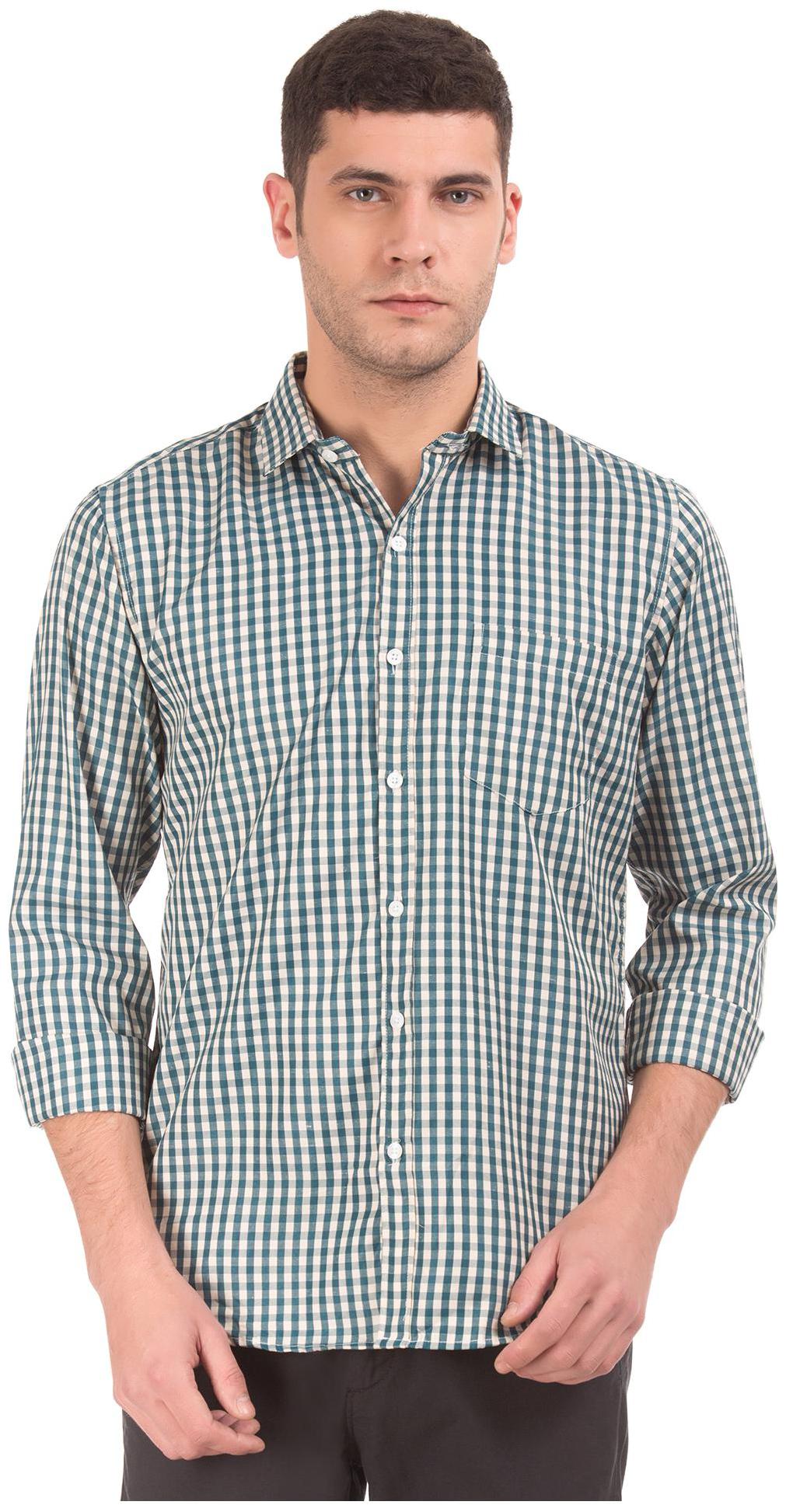 

Excalibur Men Slim fit Formal Shirt - Green