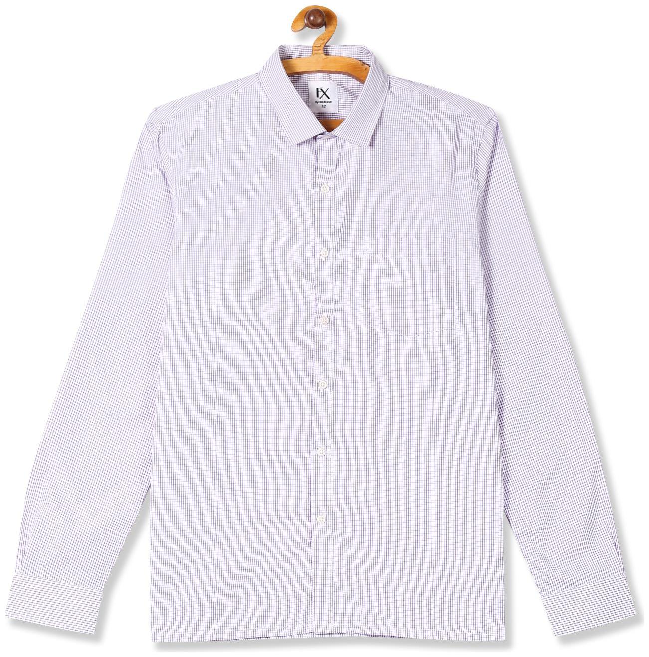

Excalibur Men Regular fit Formal Shirt - Purple