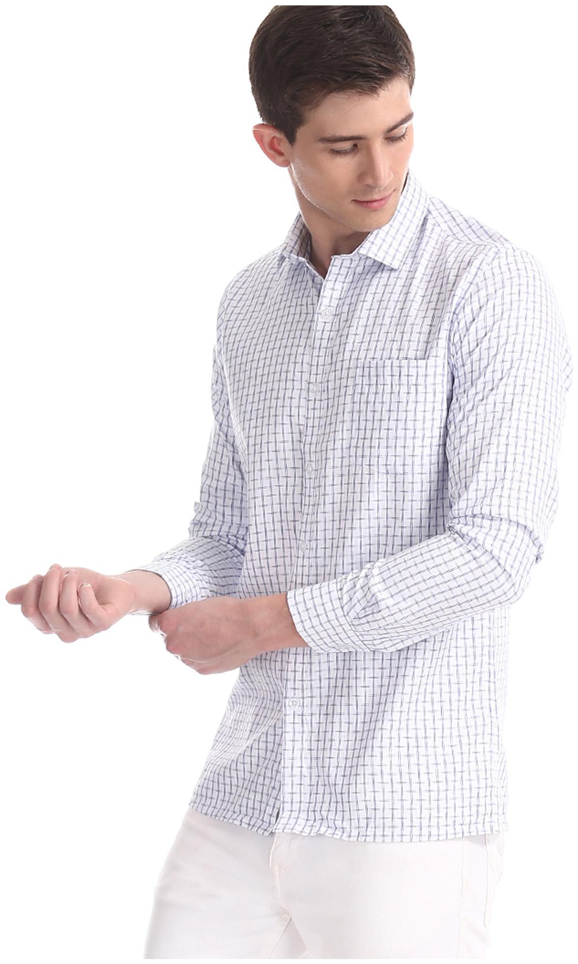 

Excalibur Men Regular fit Formal Shirt - White