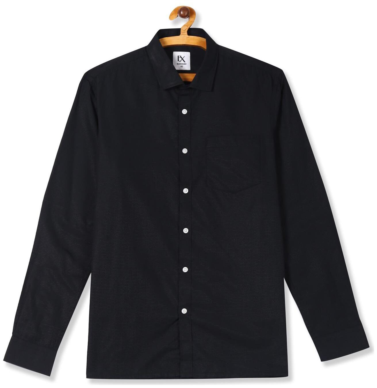 

Excalibur Men Regular fit Formal Shirt - Black
