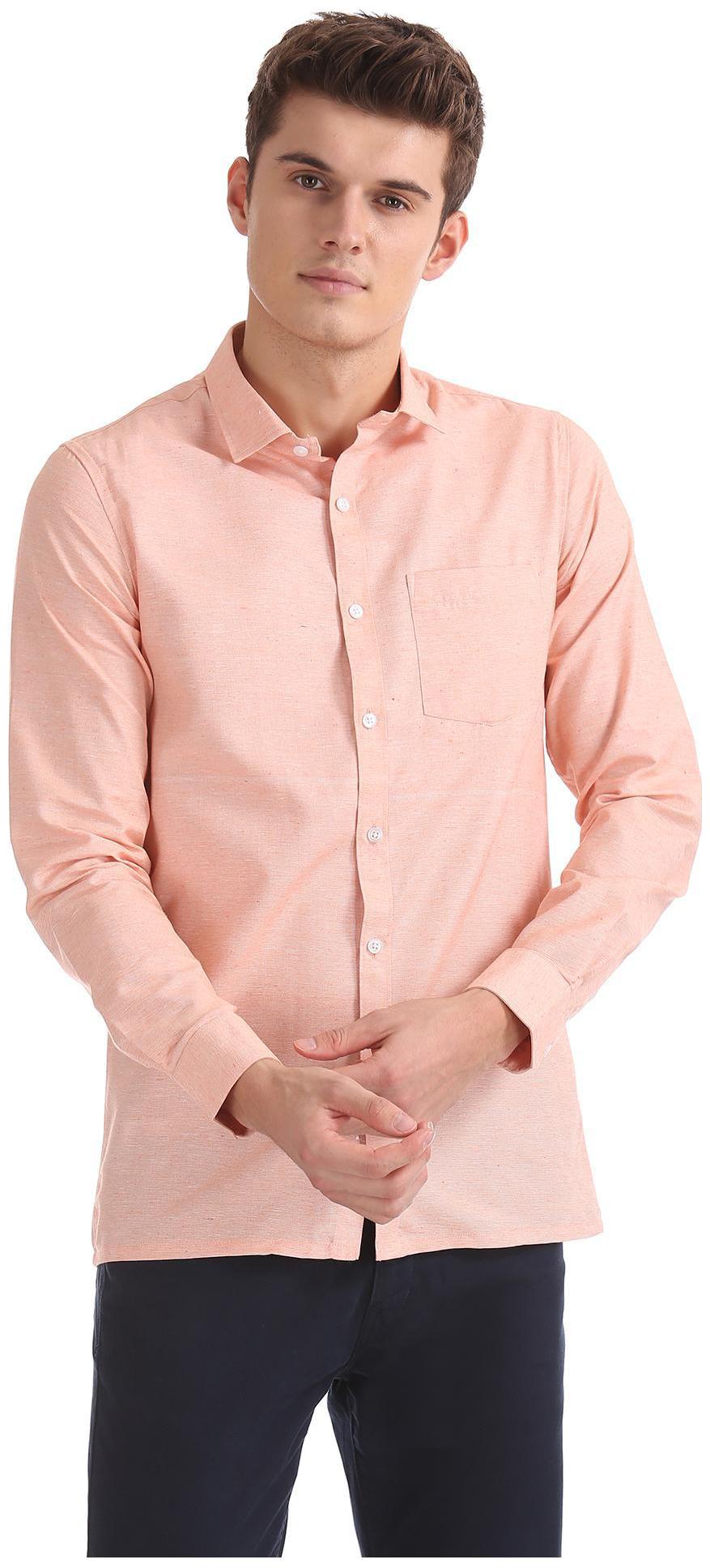 

Excalibur Men Regular fit Formal Shirt - Orange