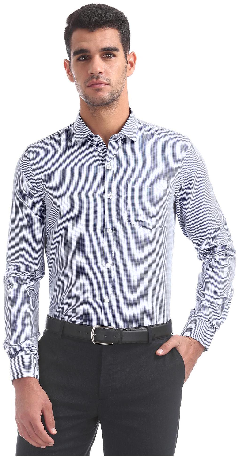 

Excalibur Men Regular fit Formal Shirt - Blue