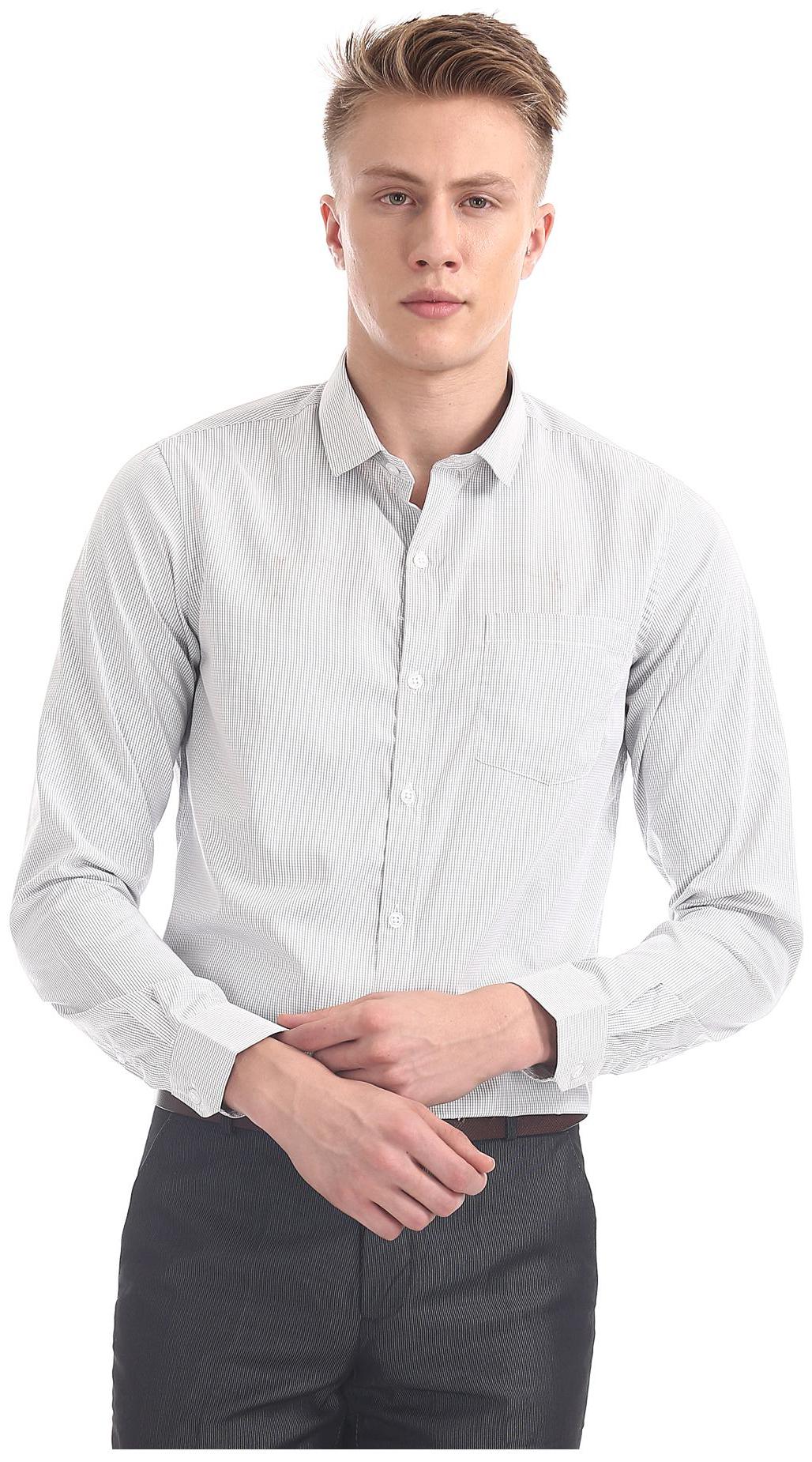 

Excalibur Men Regular fit Formal Shirt - Grey