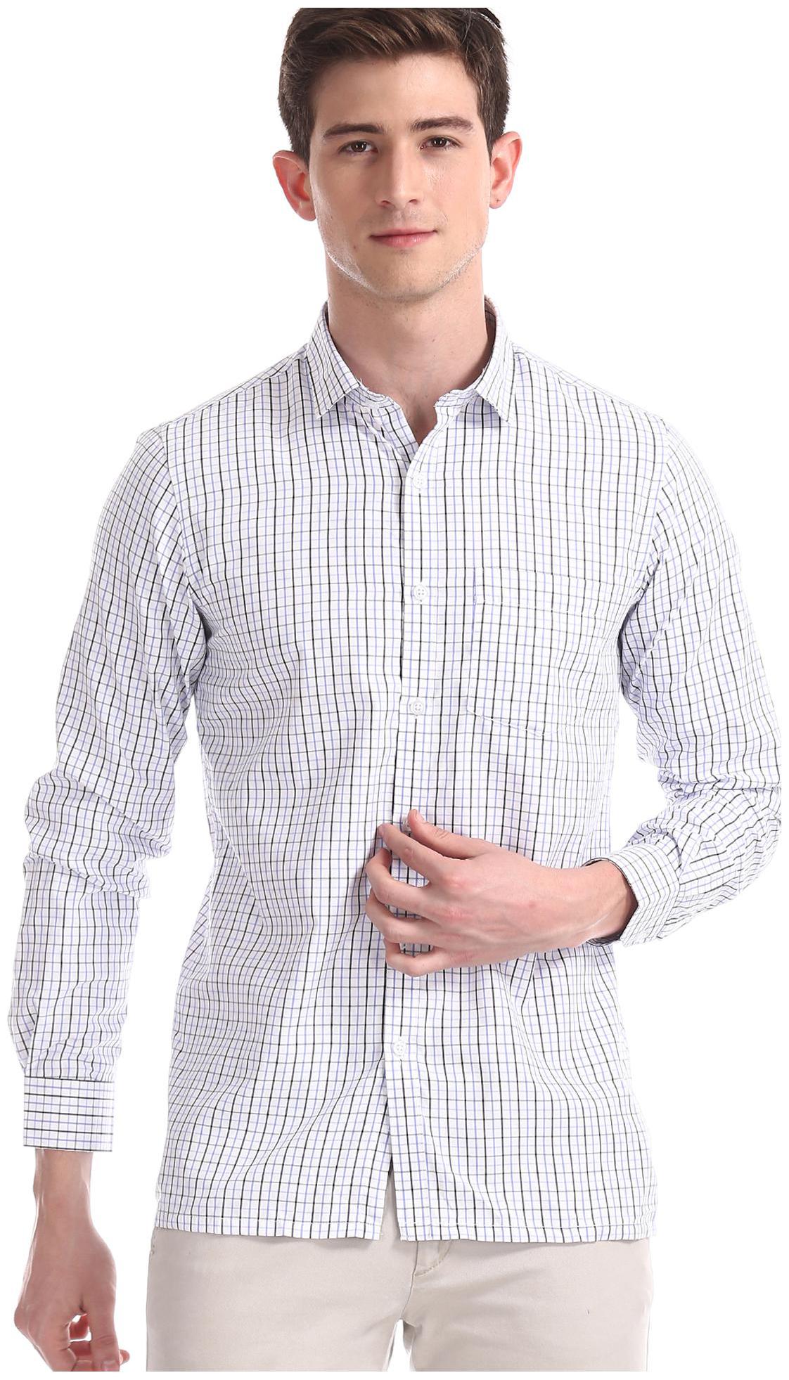 

Excalibur Men Regular fit Formal Shirt - White