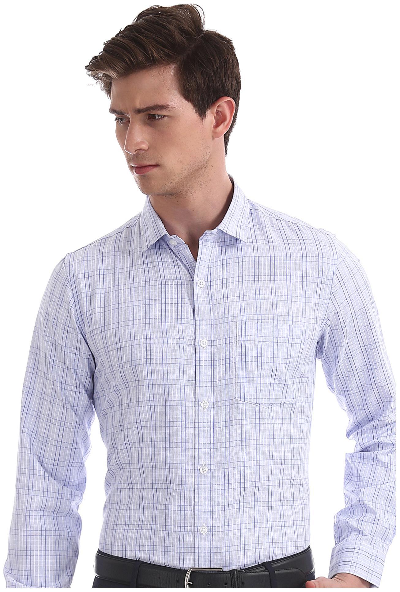 

Excalibur Men Regular fit Formal Shirt - Blue