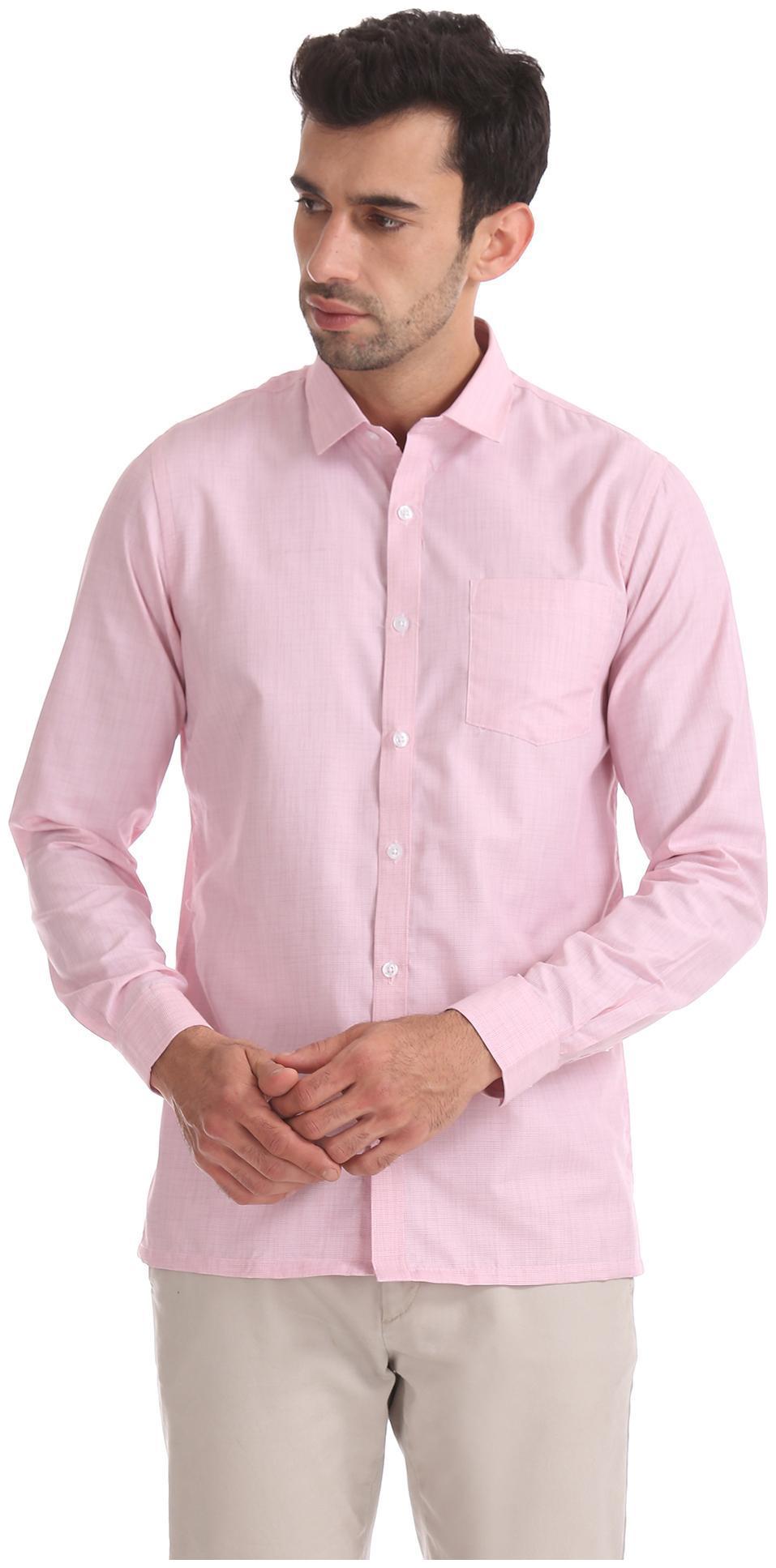

Excalibur Men Regular fit Formal Shirt - Pink