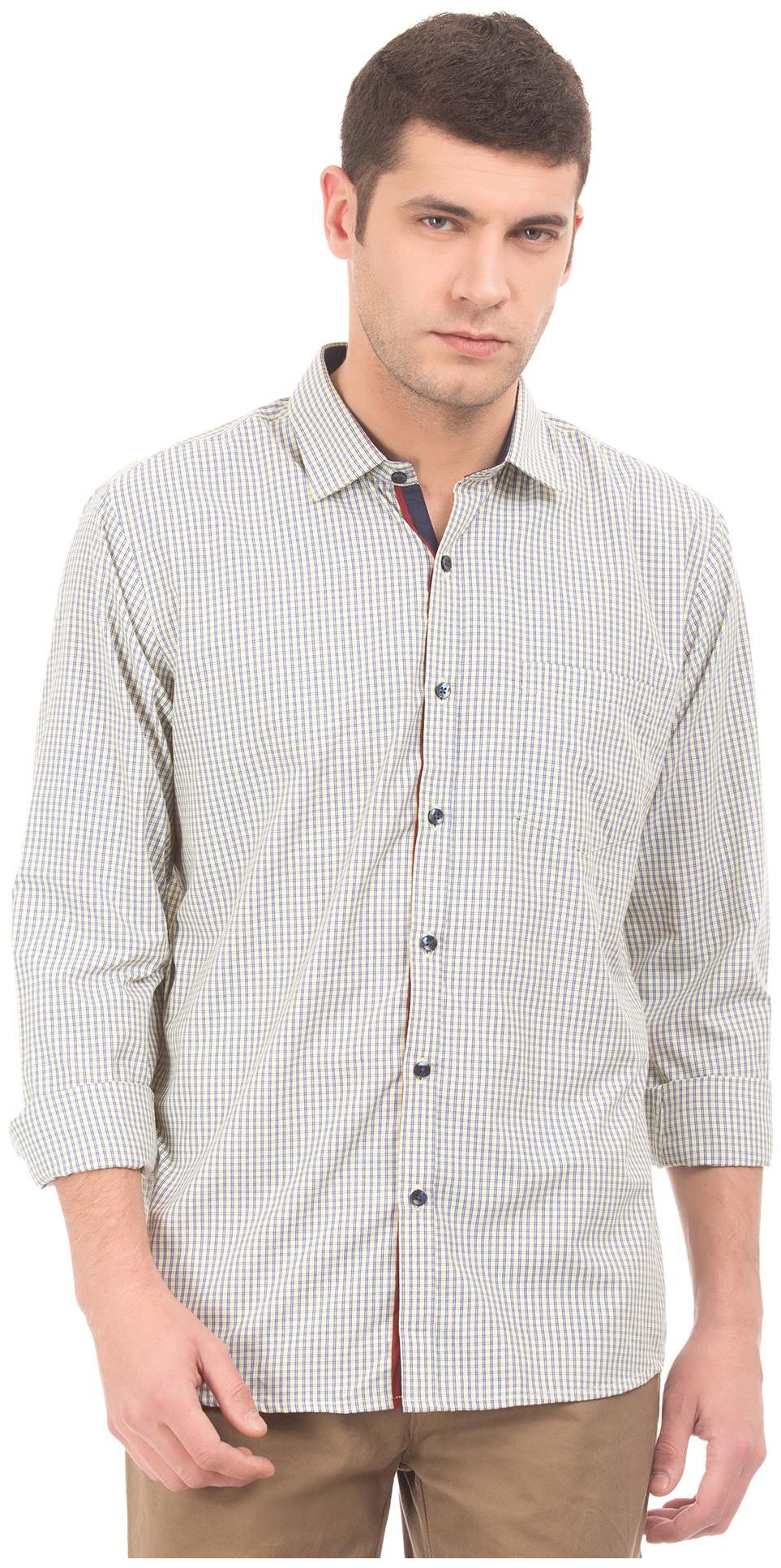 

Excalibur Men Slim fit Formal Shirt - Yellow