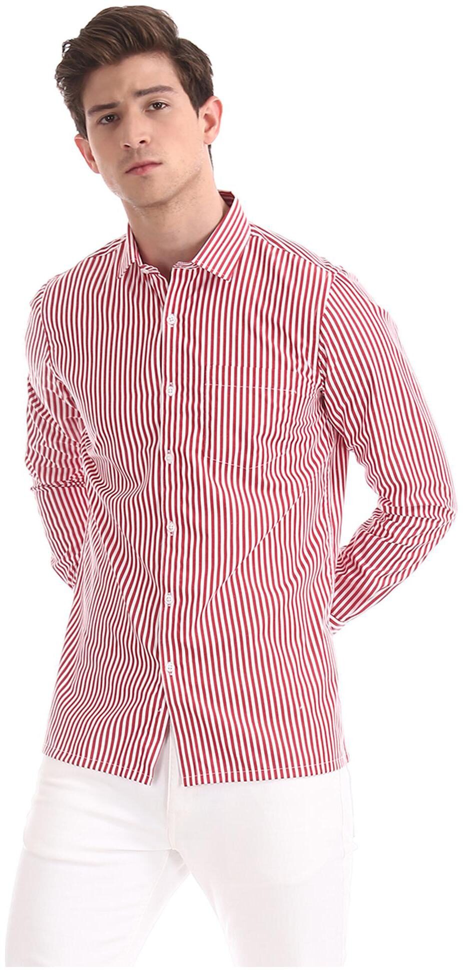 

Excalibur Men Regular fit Formal Shirt - Red