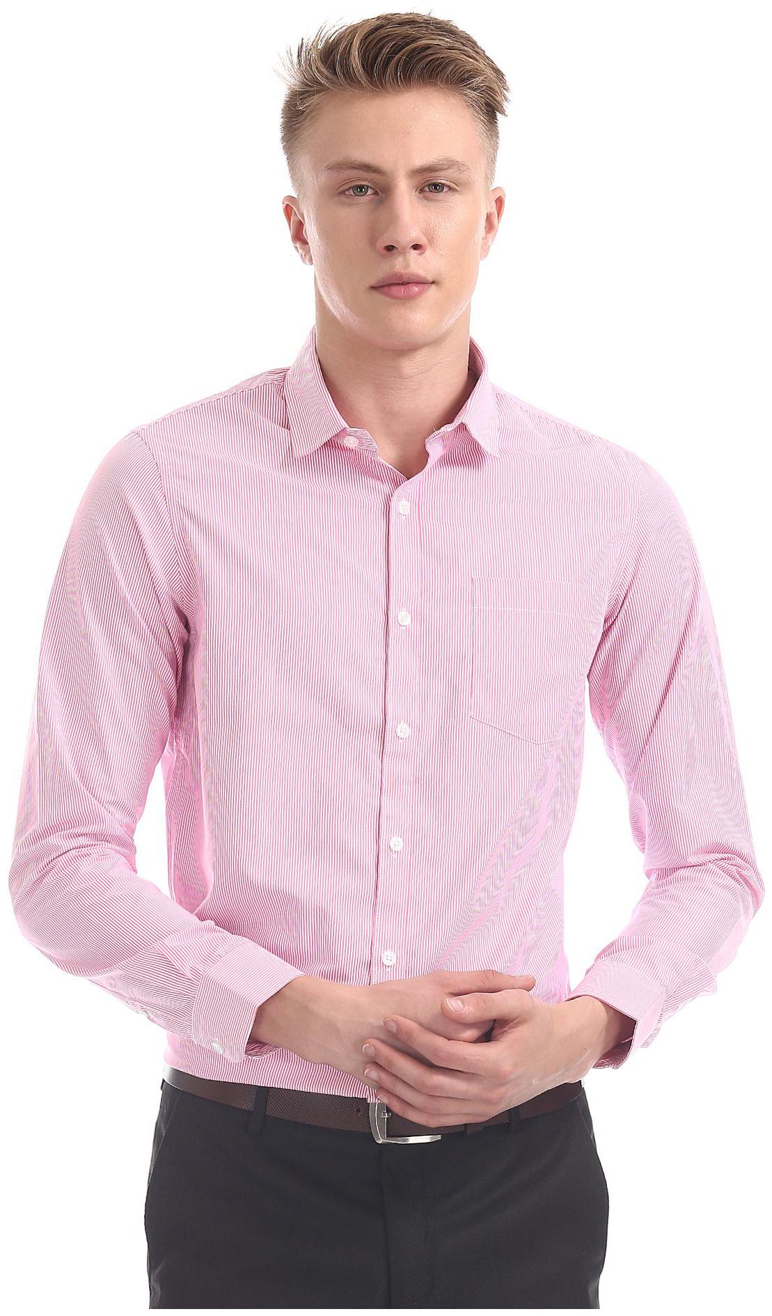 

Excalibur Men Regular fit Formal Shirt - Pink