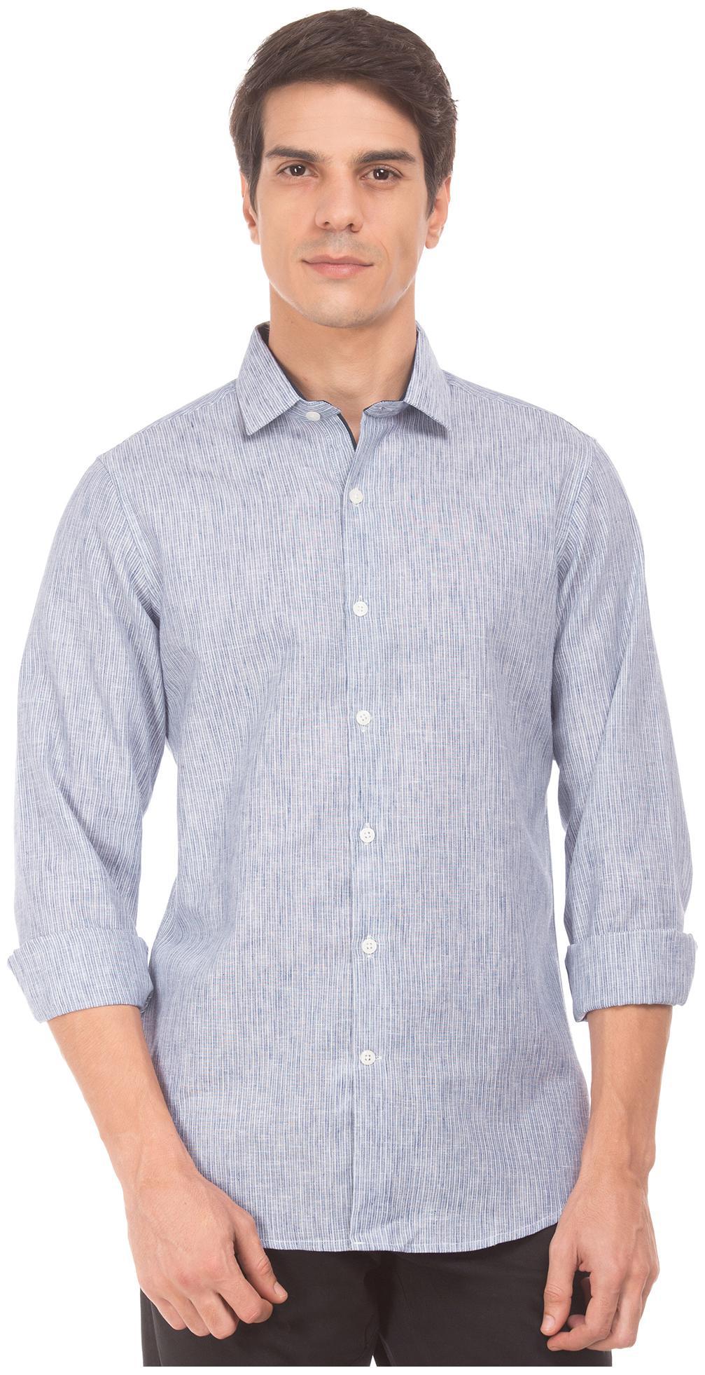 

Excalibur Men Slim fit Formal Shirt - Blue