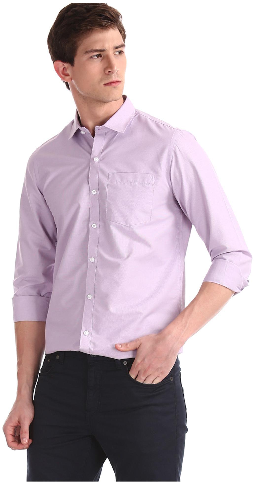 

Excalibur Men Regular fit Formal Shirt - Purple