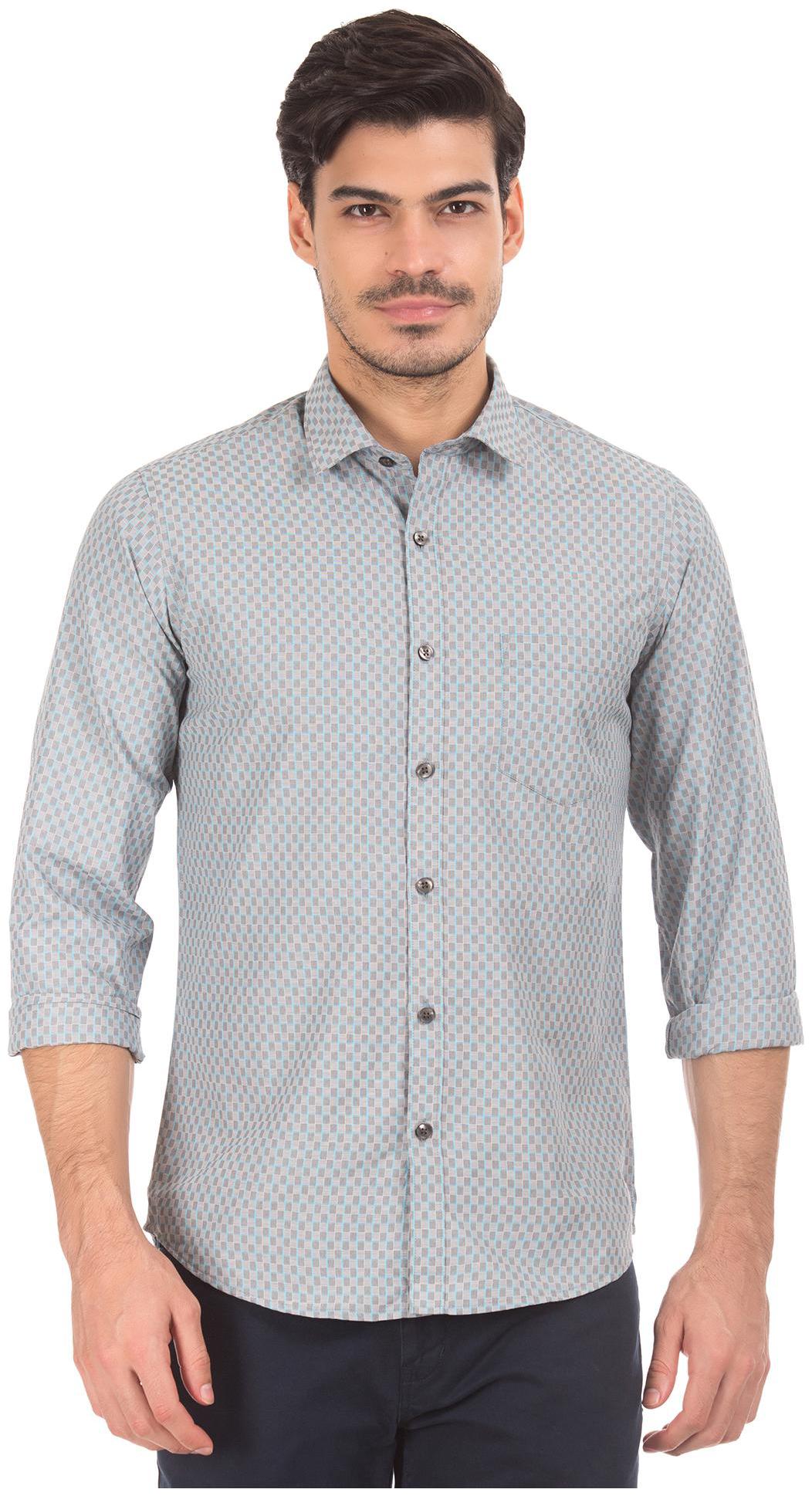 

Excalibur Men Slim fit Formal Shirt - Grey