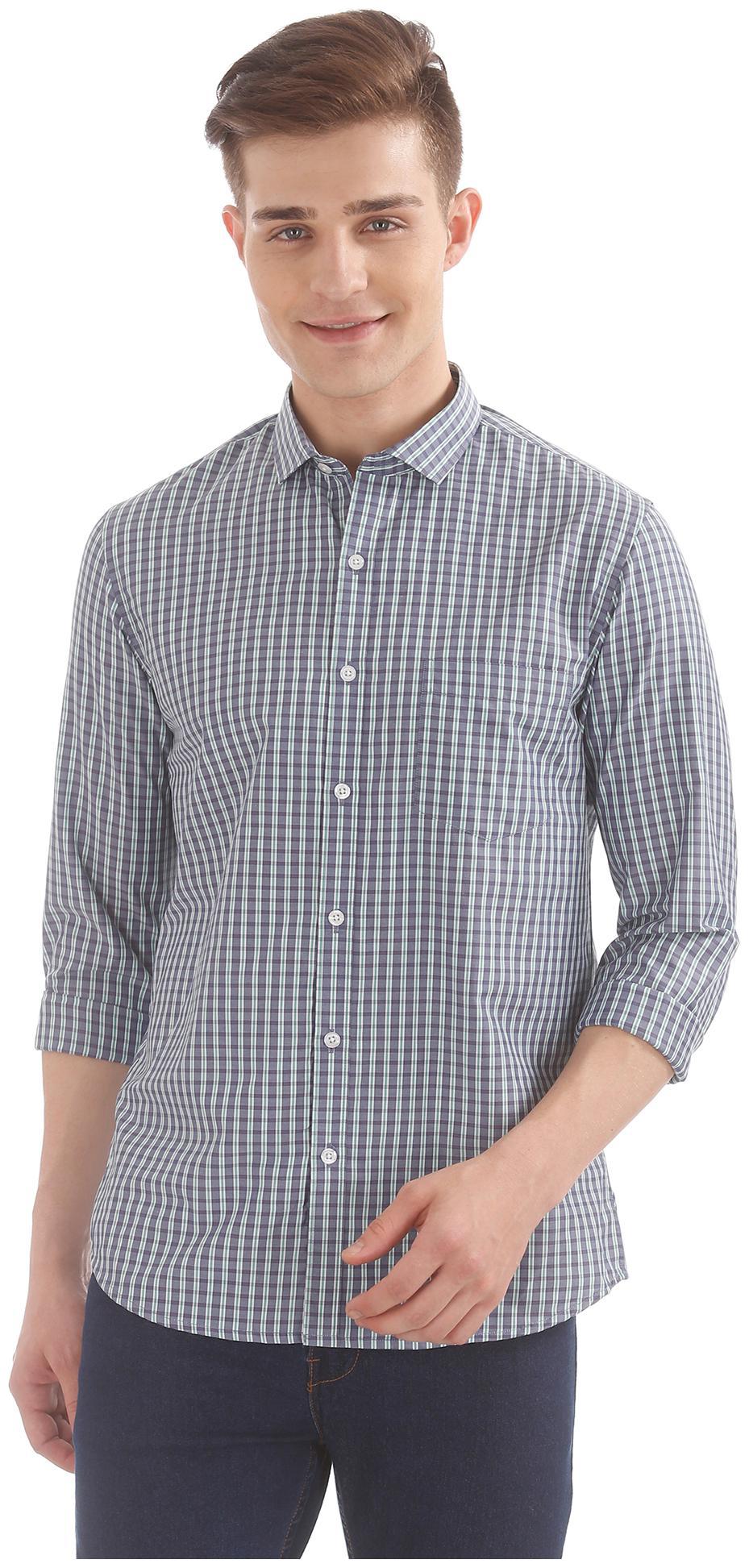 

Excalibur Men Slim fit Formal Shirt - Blue