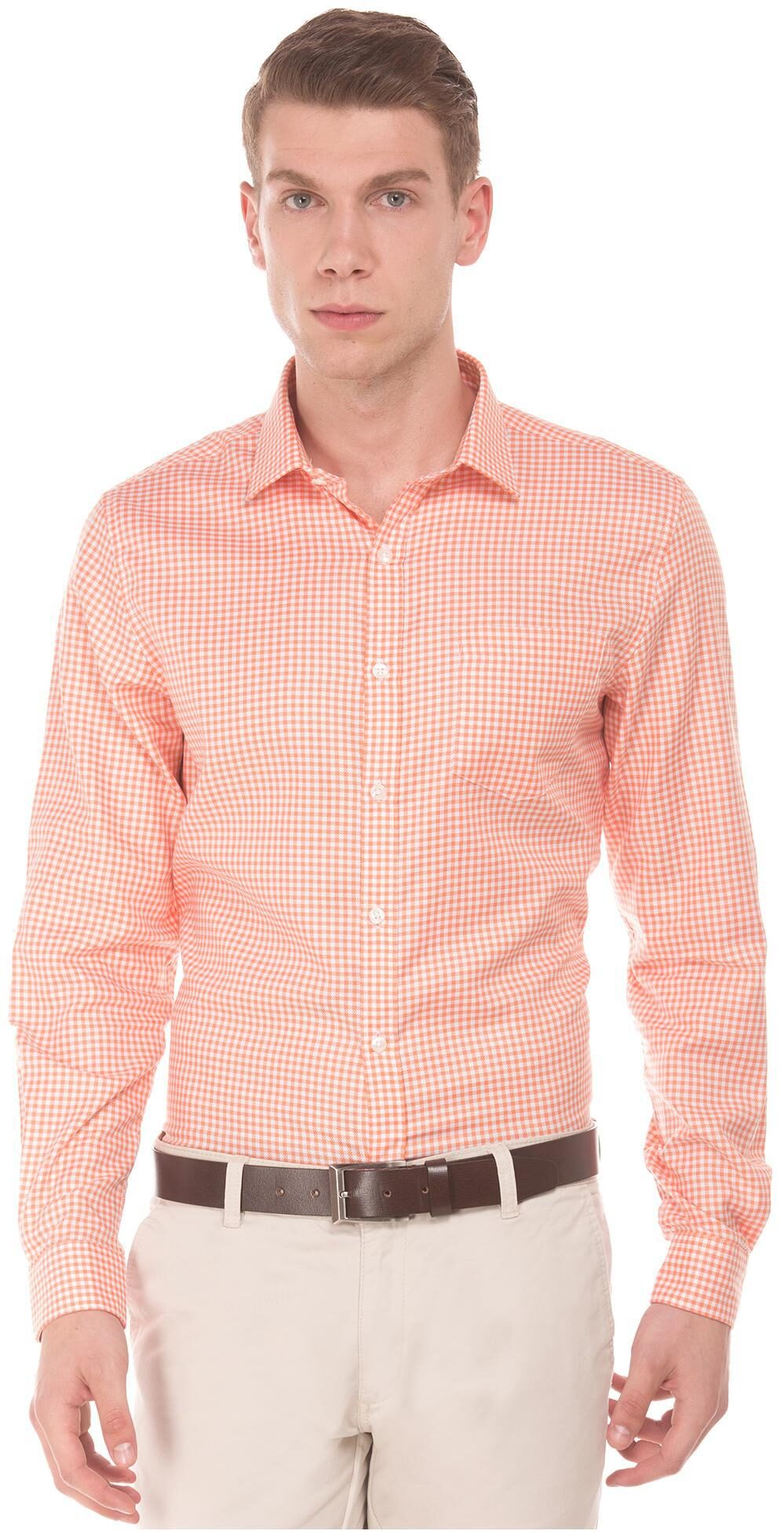 

Excalibur Men Regular fit Formal Shirt - Orange