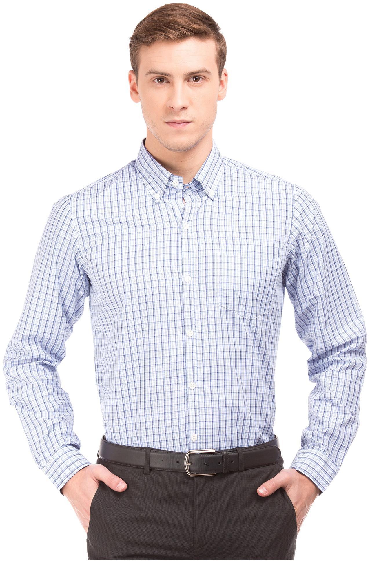 

Excalibur Men Slim fit Formal Shirt - Blue