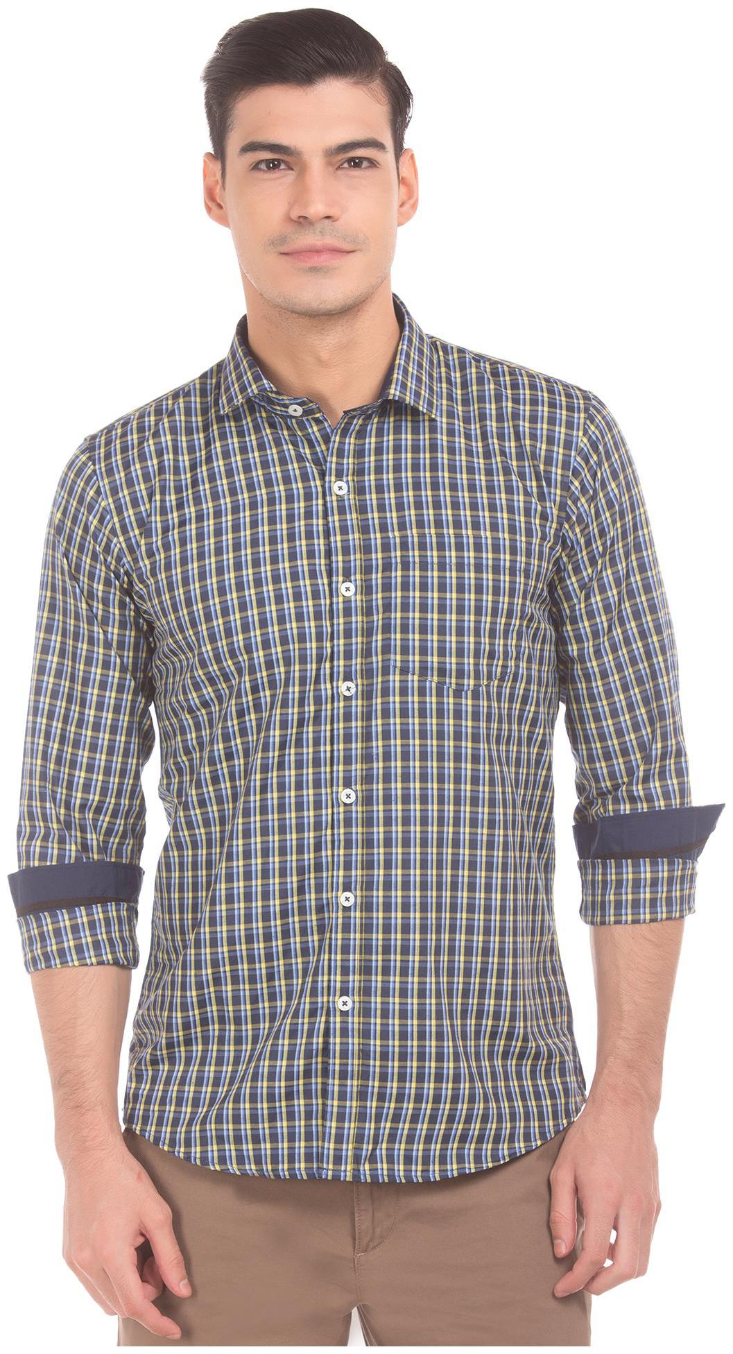 

Excalibur Men Slim fit Formal Shirt - Blue