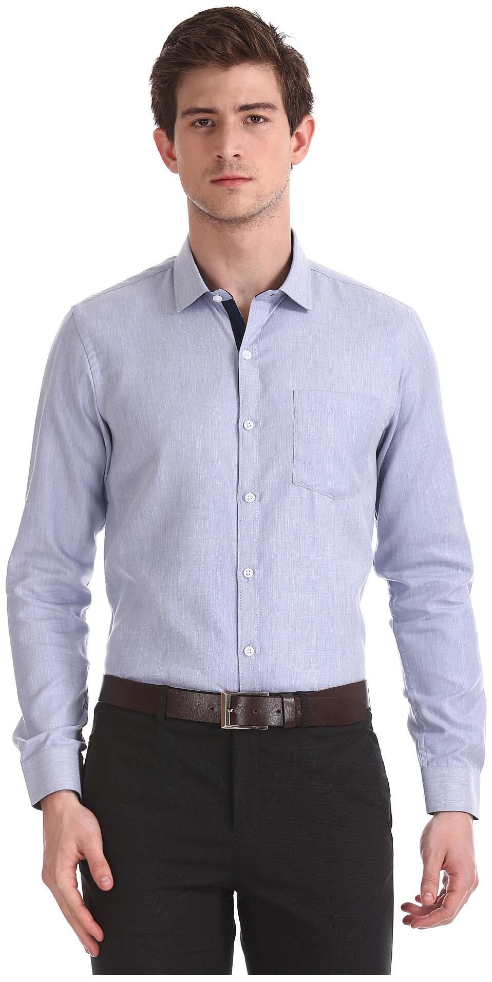 

Excalibur Men Regular fit Formal Shirt - Blue