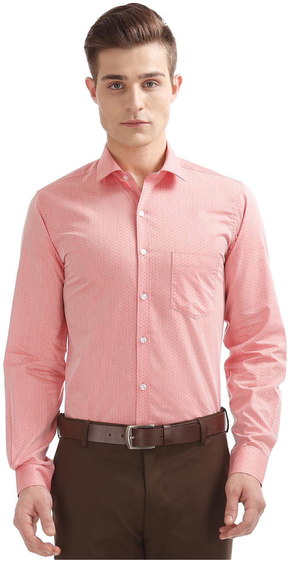

Excalibur Men Slim fit Formal Shirt - Pink