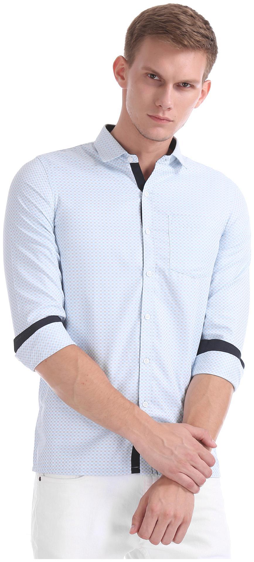 

Excalibur Men Slim fit Formal Shirt - Blue