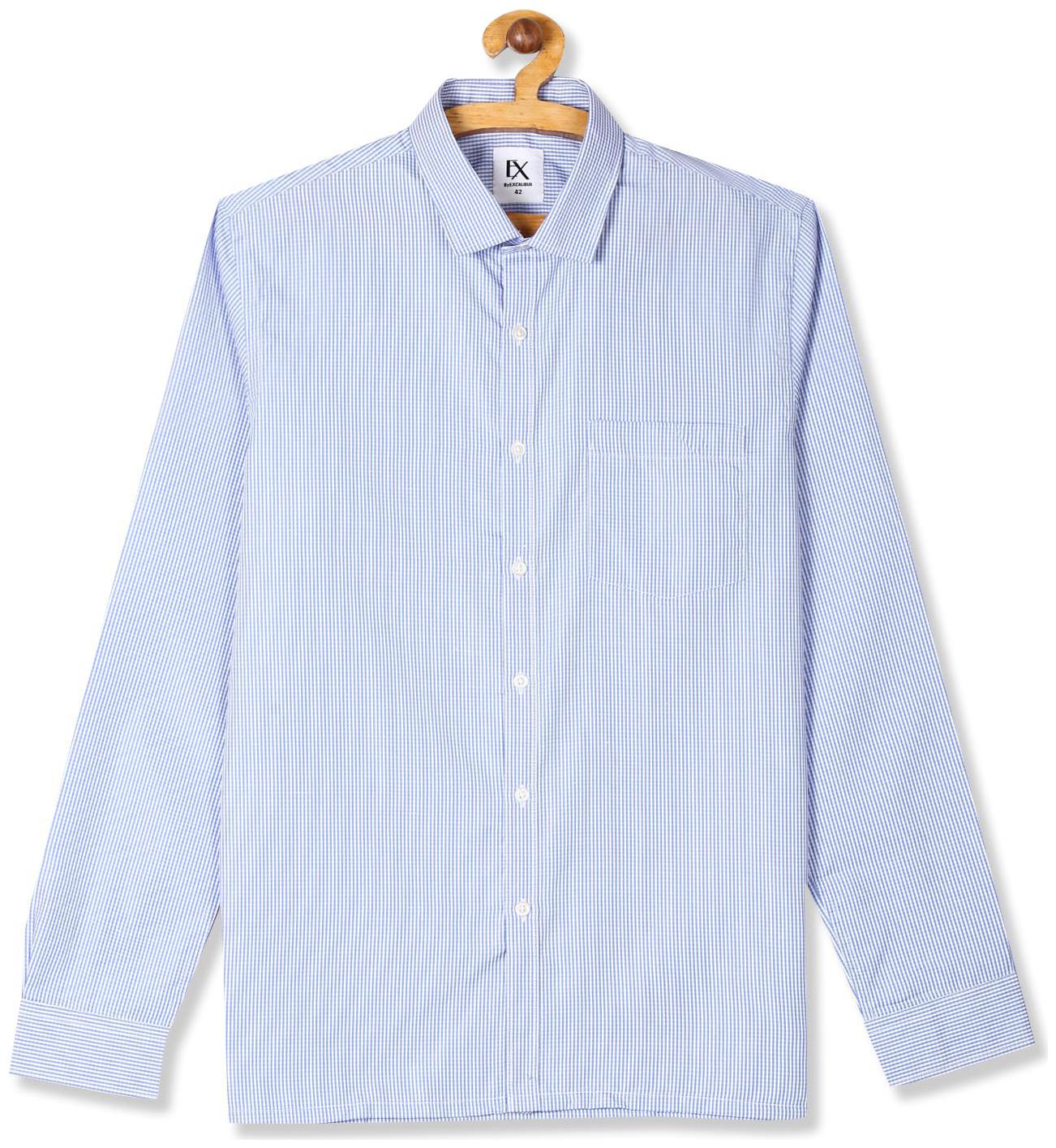 

Excalibur Men Regular fit Formal Shirt - Blue