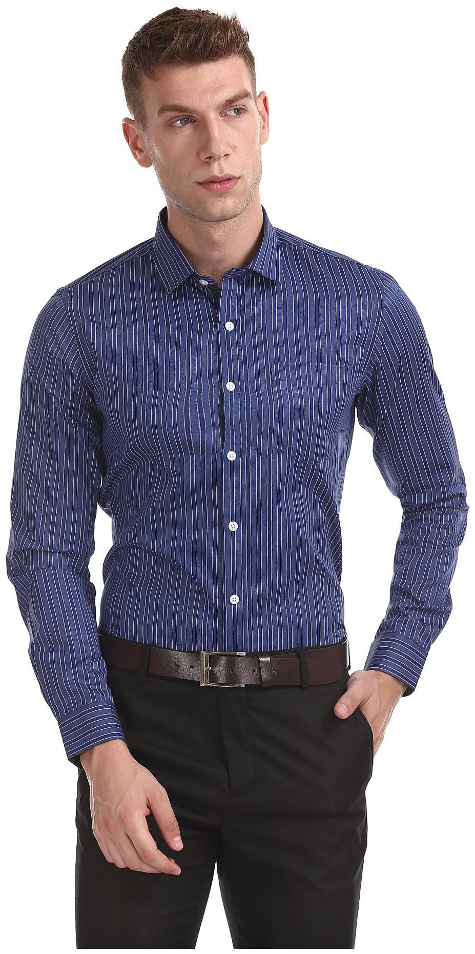 

Excalibur Men Regular fit Formal Shirt - Blue
