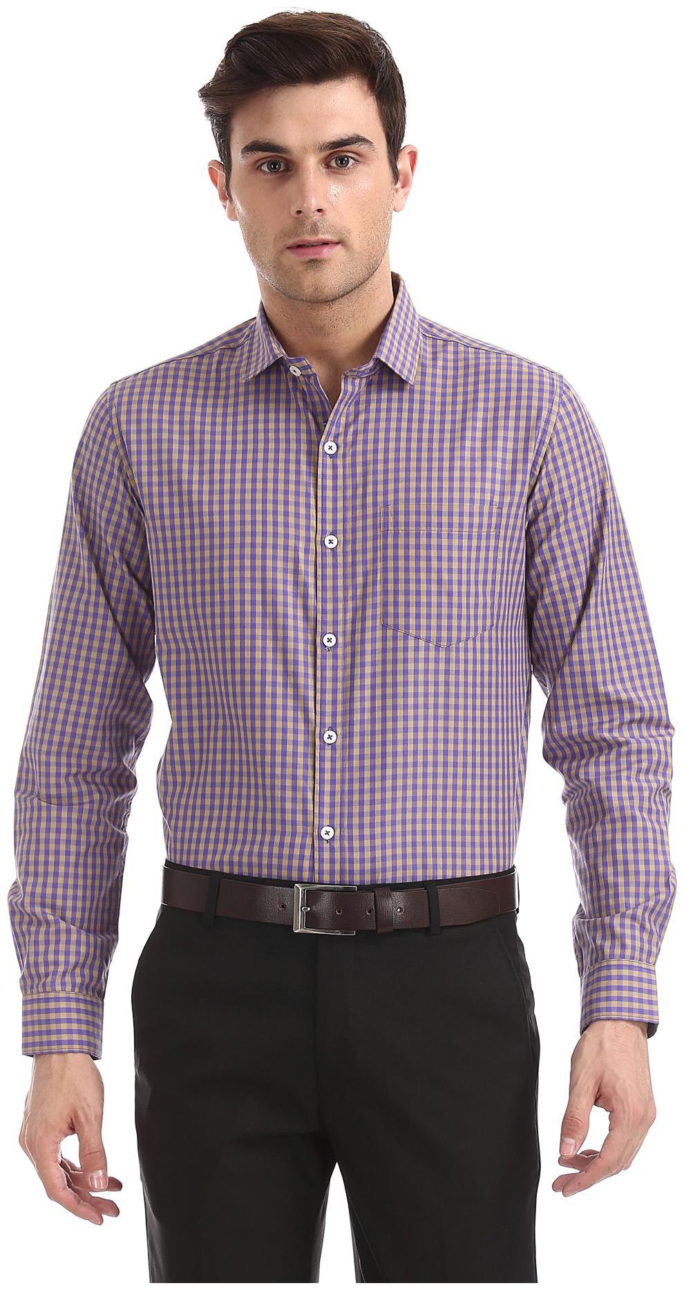 

Excalibur Men Regular fit Formal Shirt - Purple