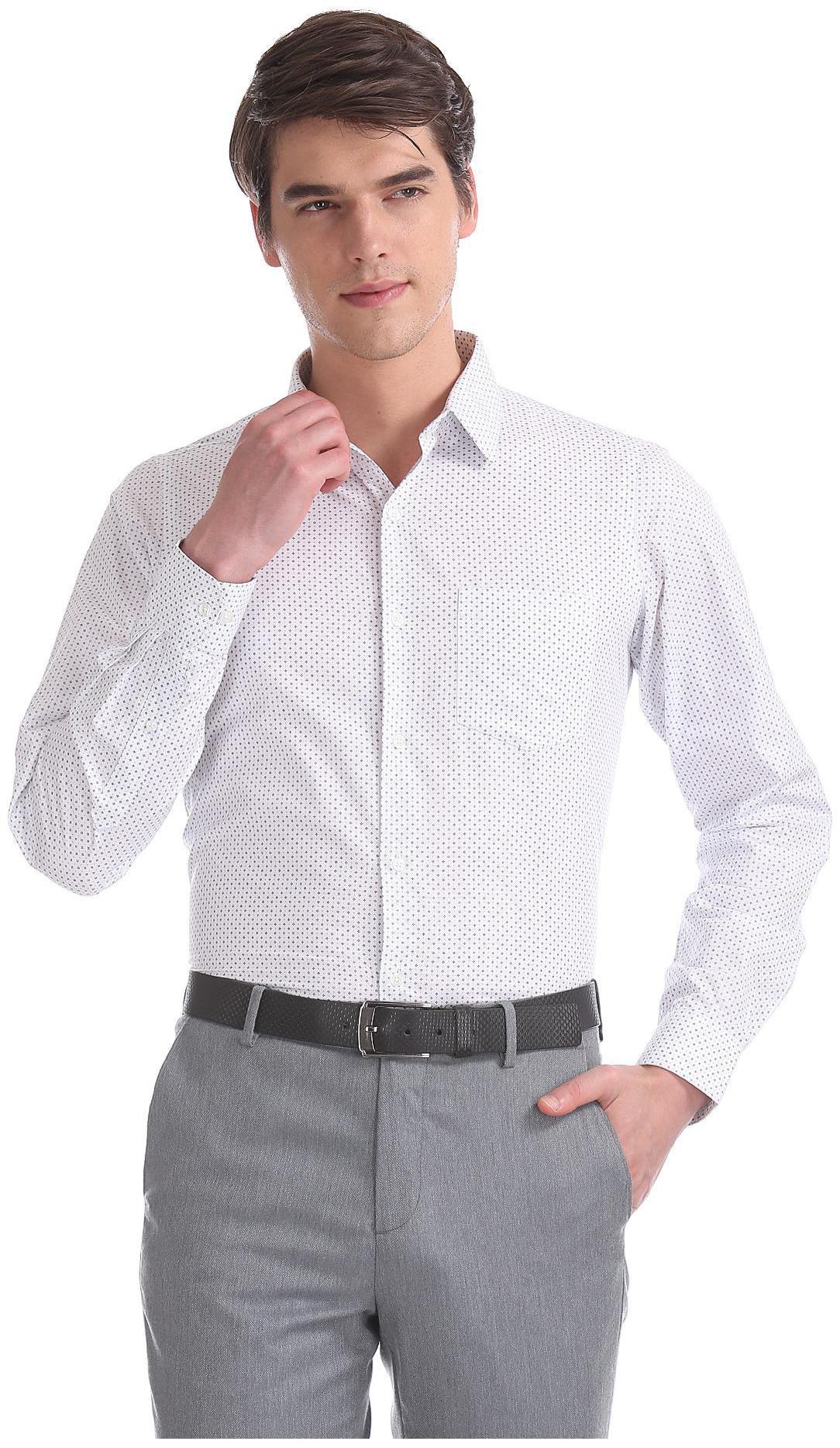 

Excalibur Men Slim fit Formal Shirt - White