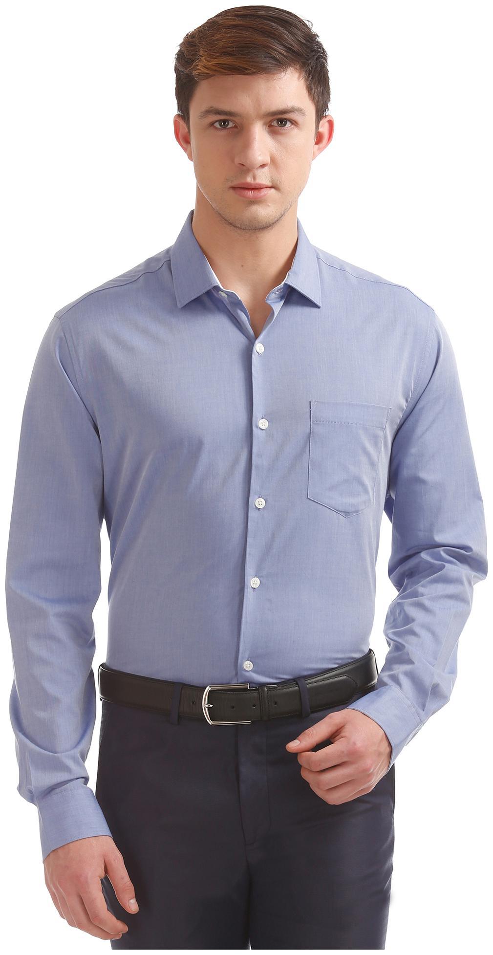 

Excalibur Men Regular fit Formal Shirt - Blue