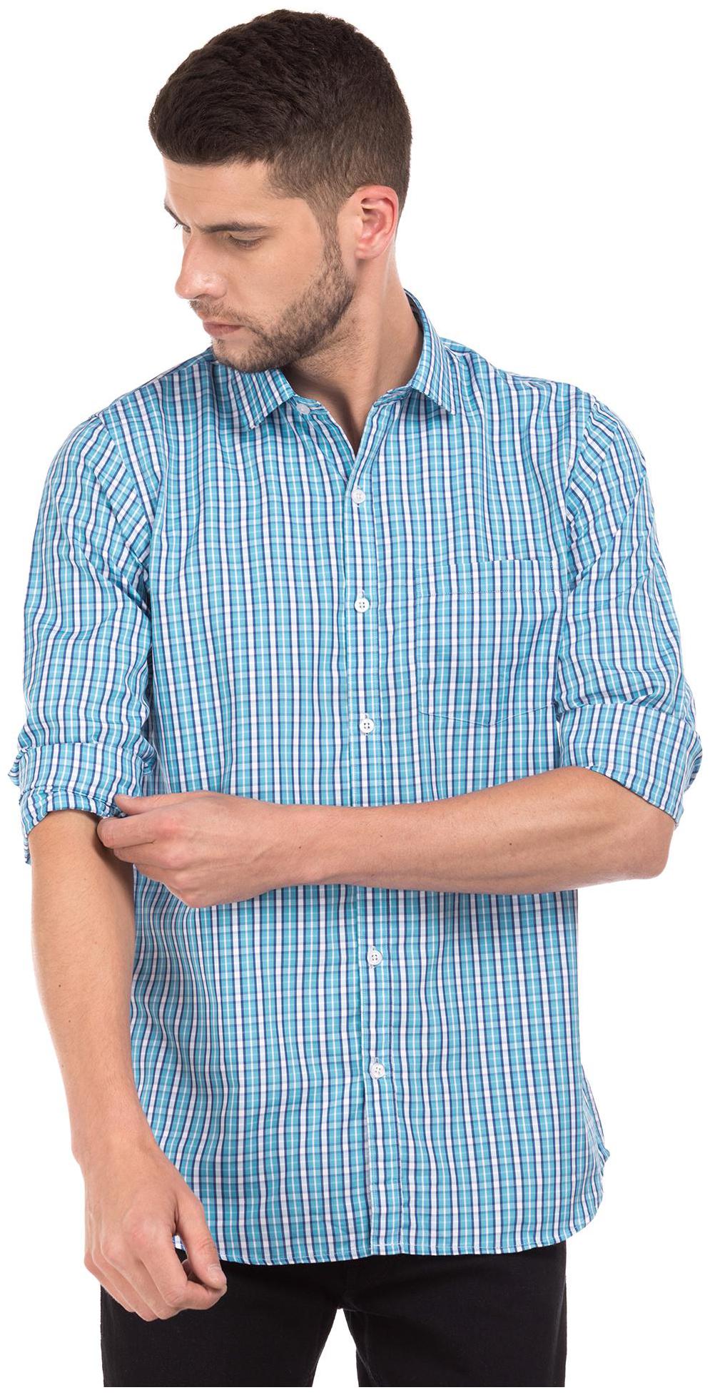 

Excalibur Men Slim fit Formal Shirt - Blue