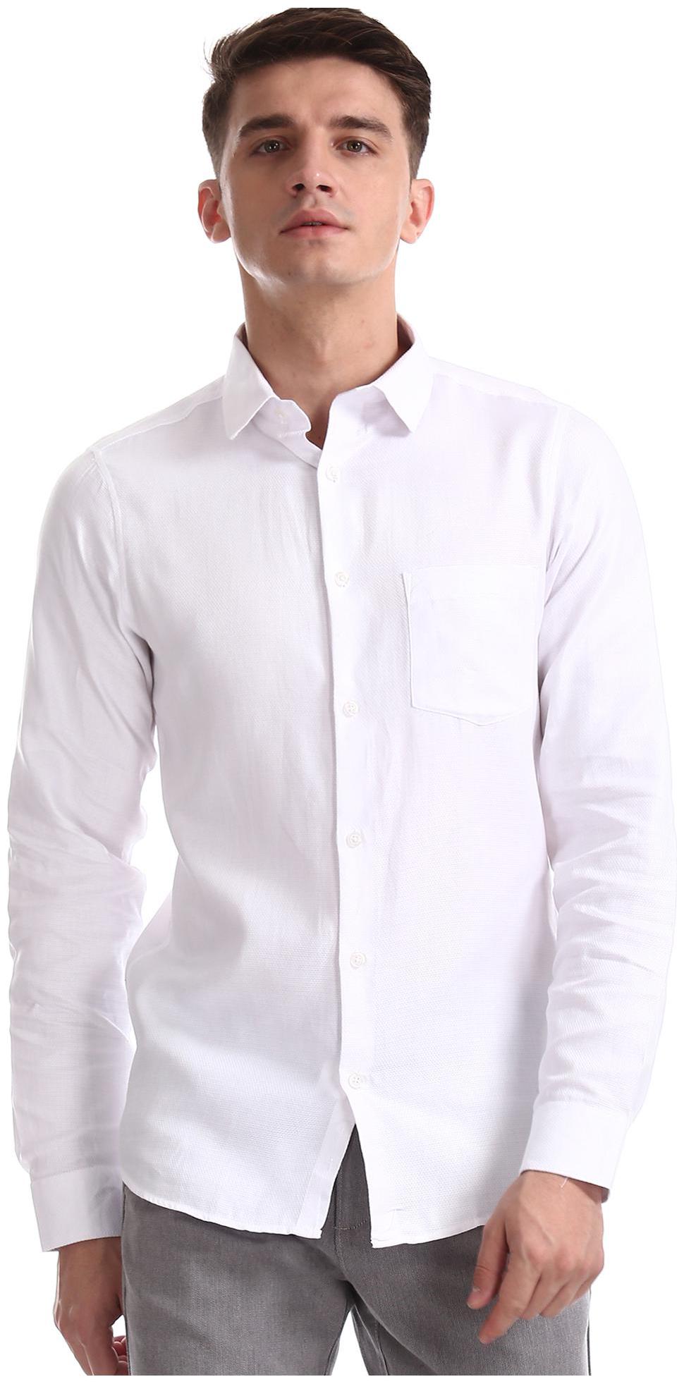 

Excalibur Men Slim fit Formal Shirt - White