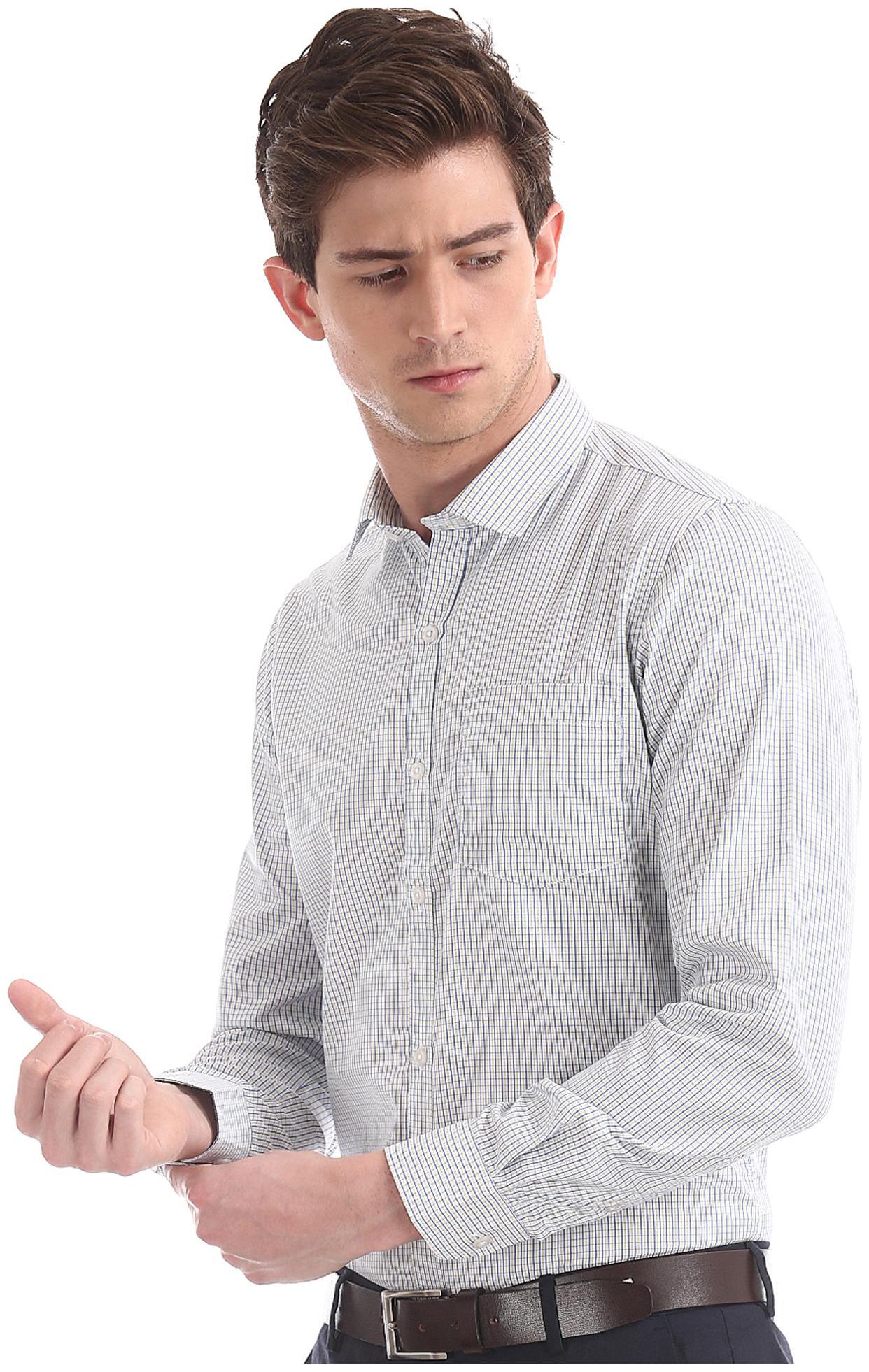 

Excalibur Men Regular fit Formal Shirt - White