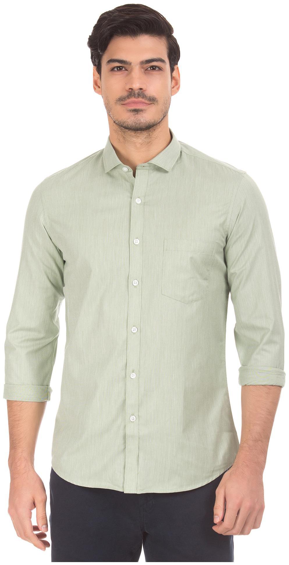 

Excalibur Men Slim fit Formal Shirt - Green