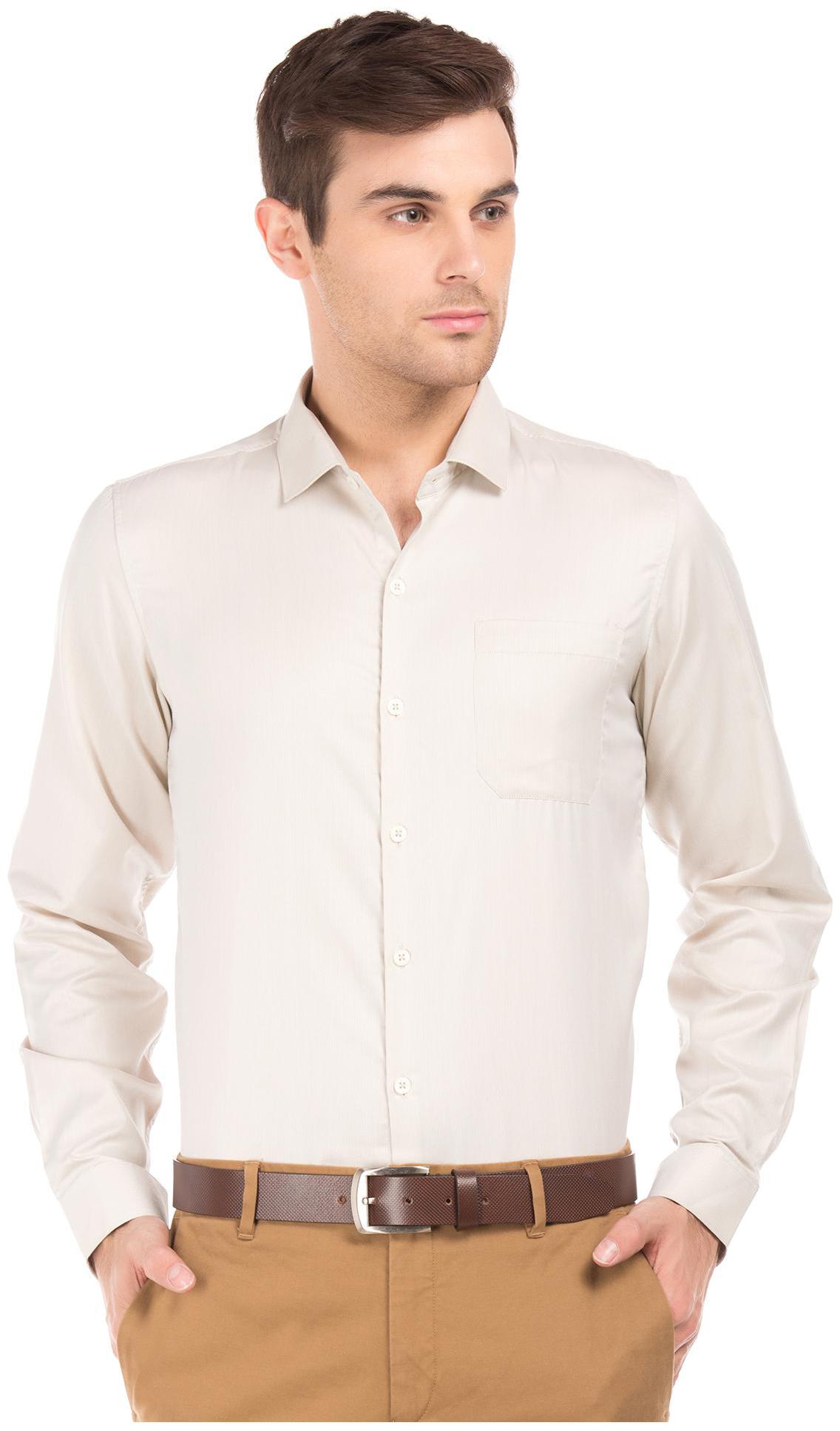 

Excalibur Men Slim fit Formal Shirt - Beige